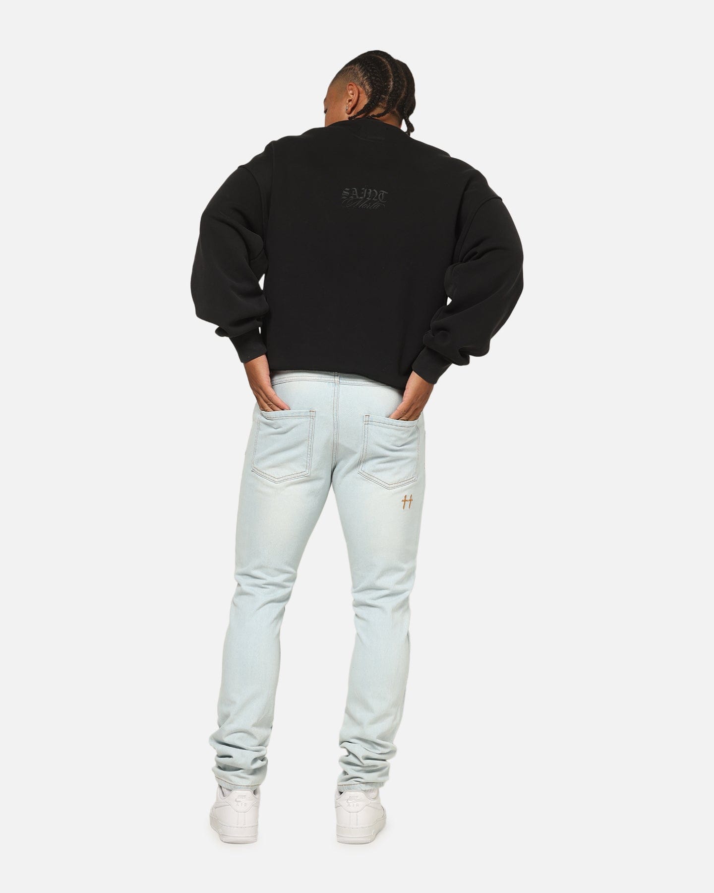 Saint Morta Serenity Crewneck Black Wash