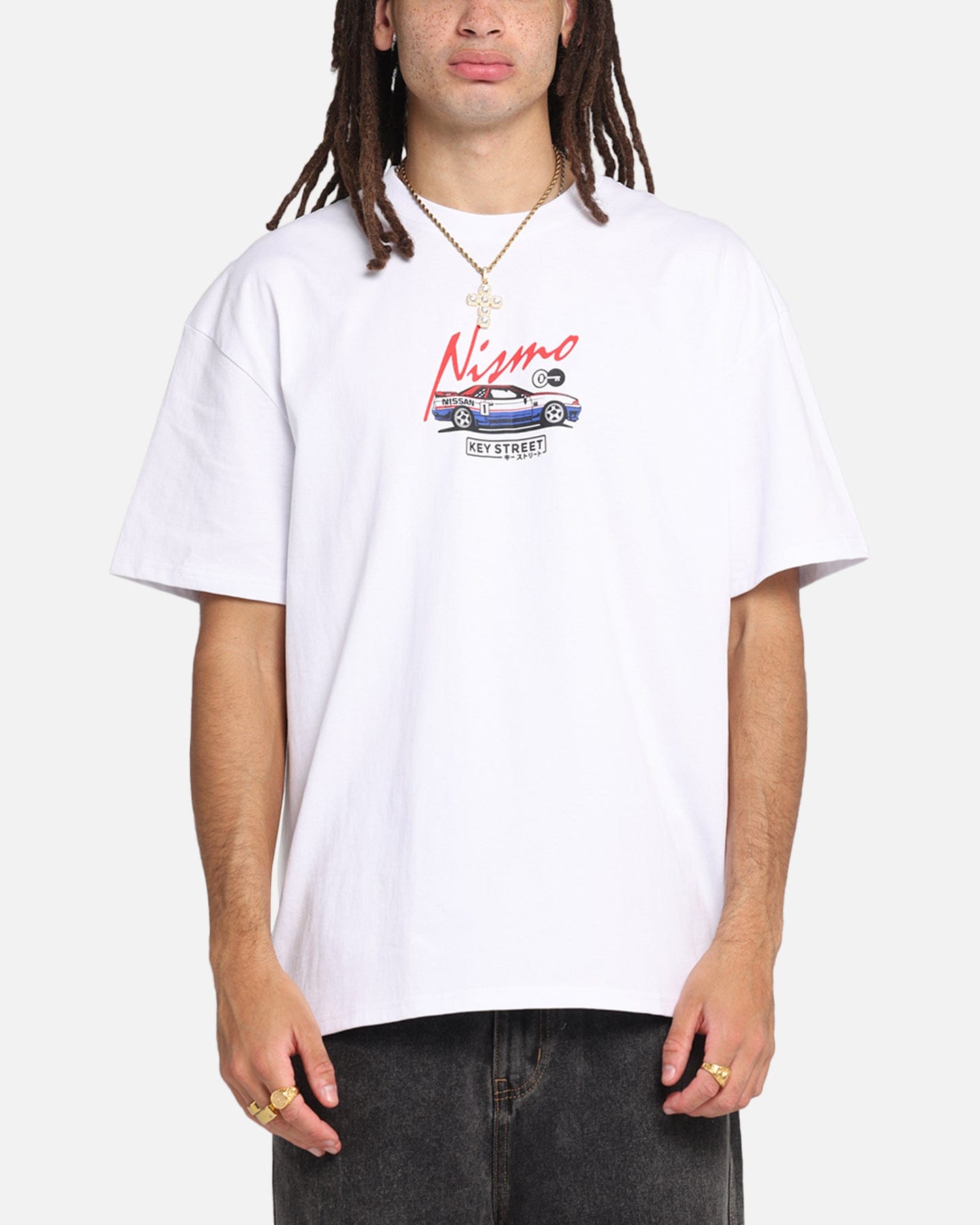 KEY Street Bathurst Pits T - Shirt White
