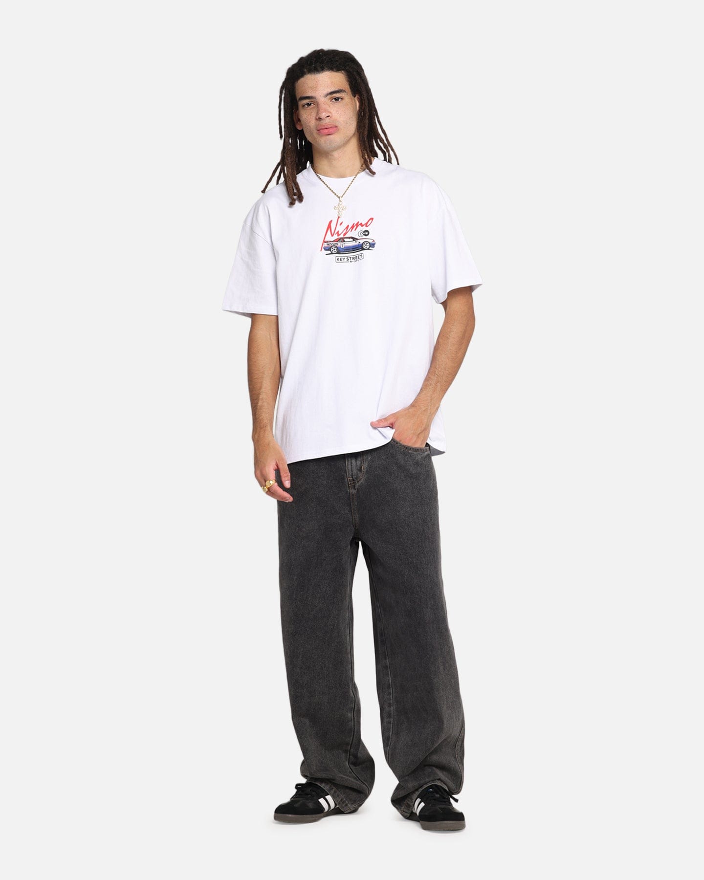 KEY Street Bathurst Pits T - Shirt White
