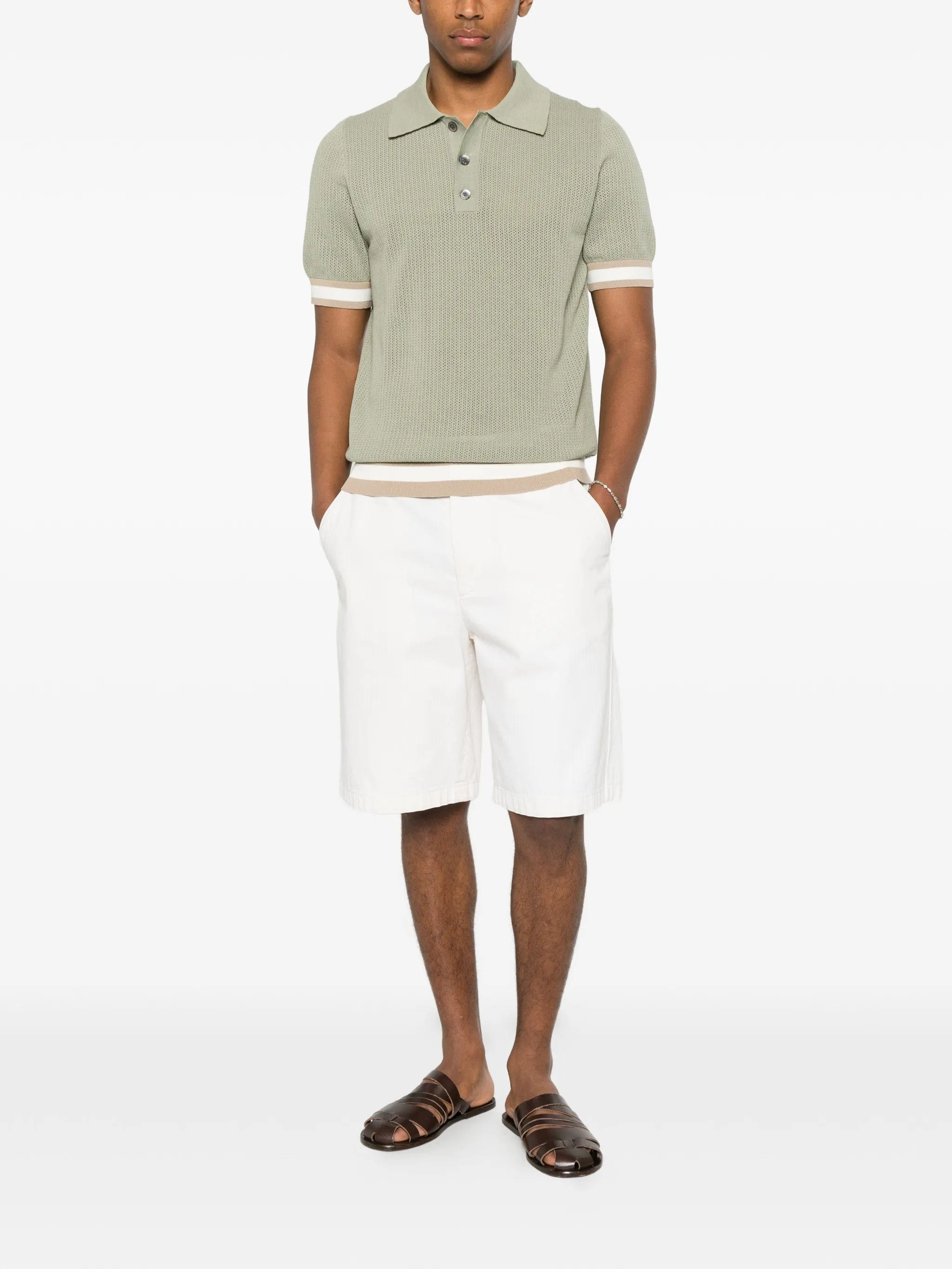 CHÉ Quinn open - knit polo shirt