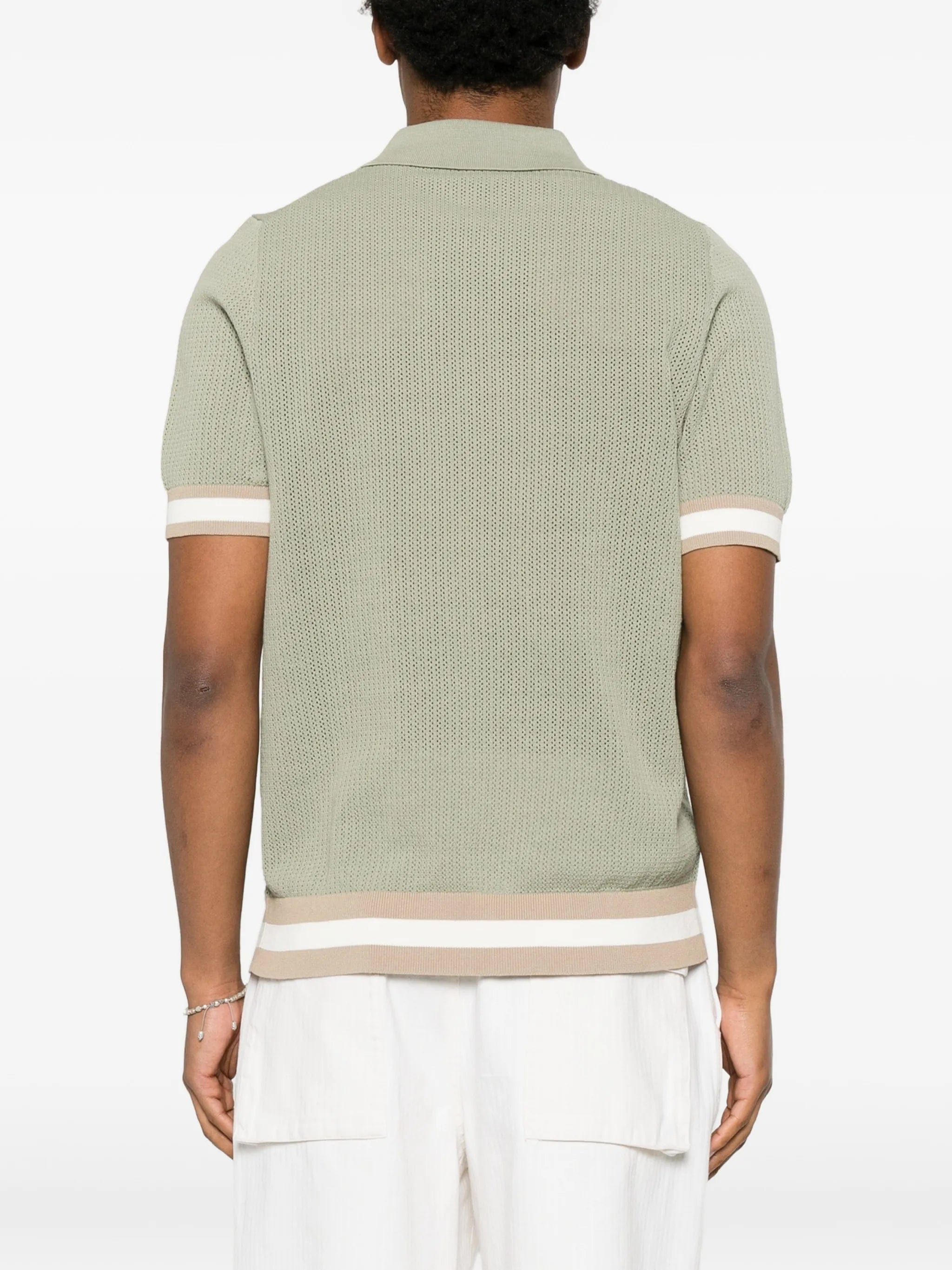 CHÉ Quinn open - knit polo shirt