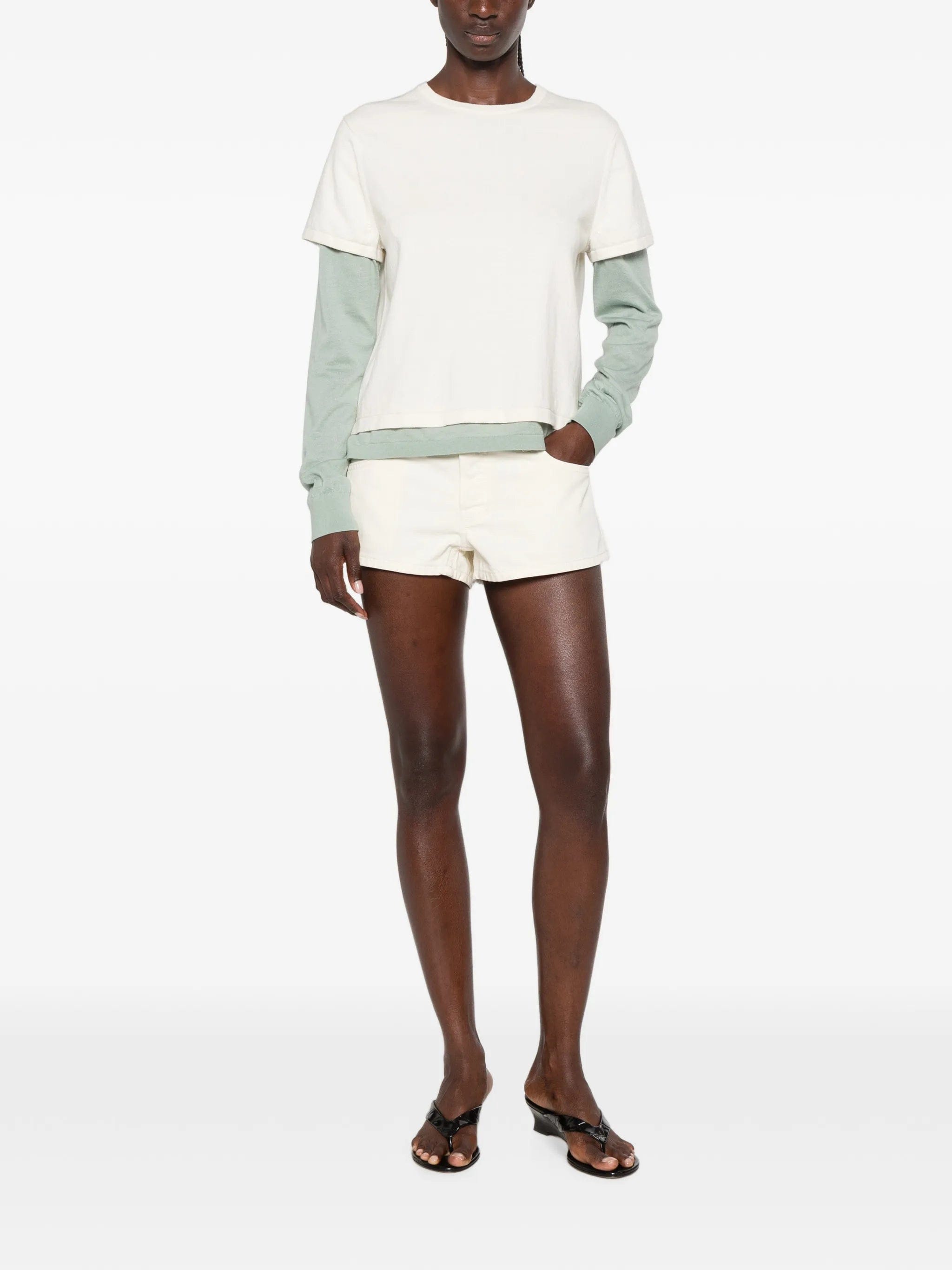 EB Denim Portman low - rise shorts