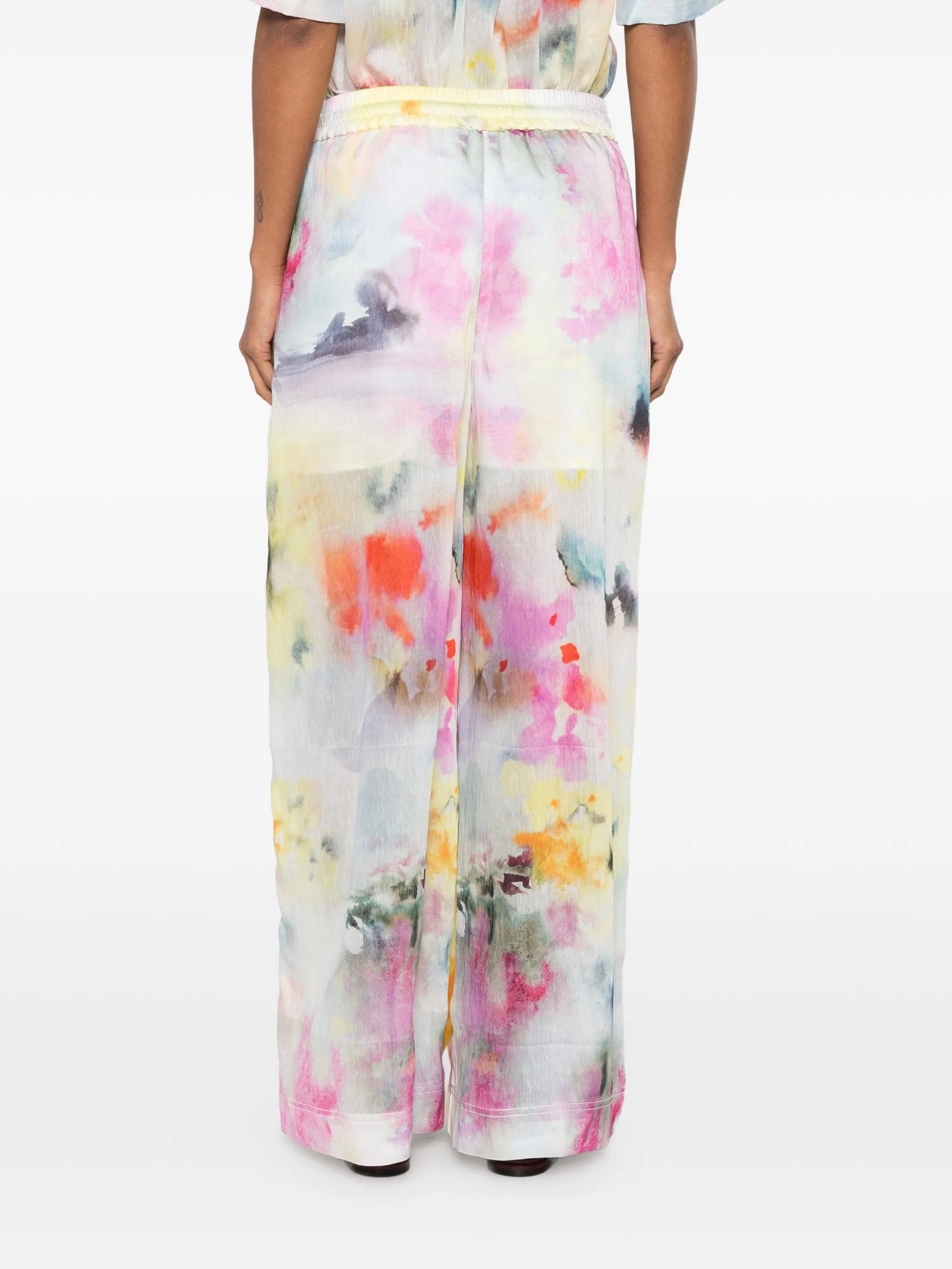 Aje Adina floral - print trousers