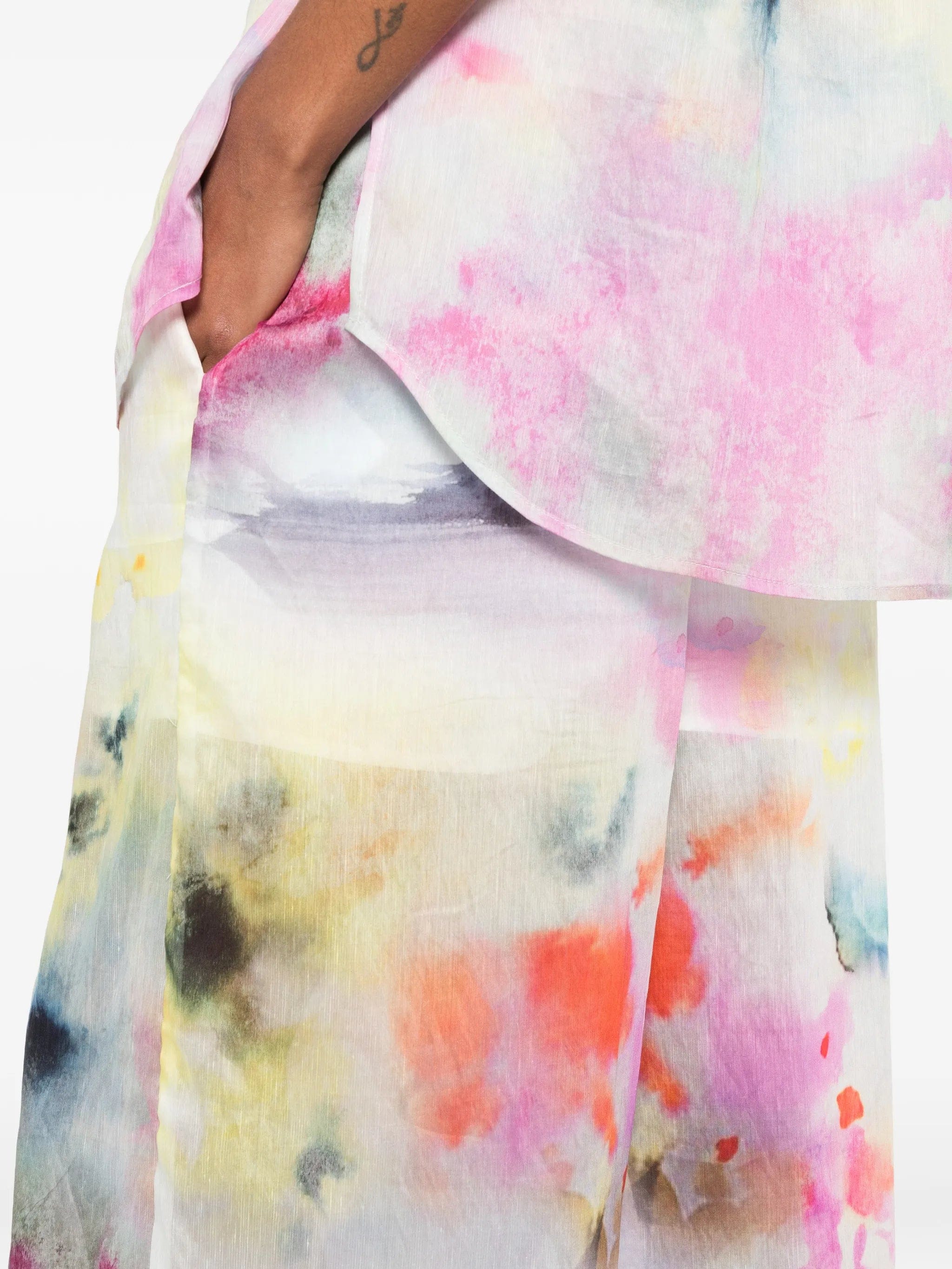 Aje Adina floral - print trousers