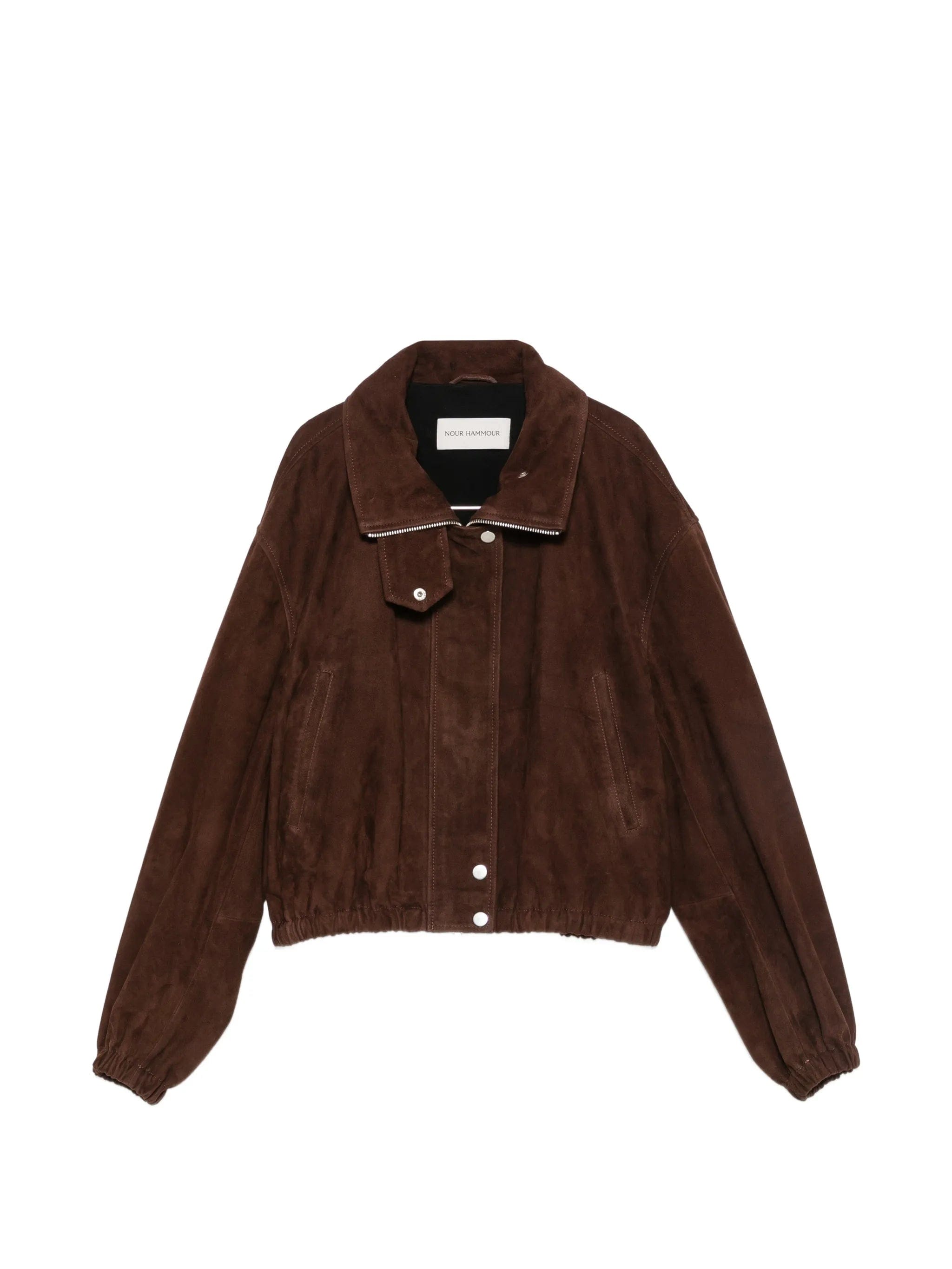 Nour Hammour Pia suede jacket