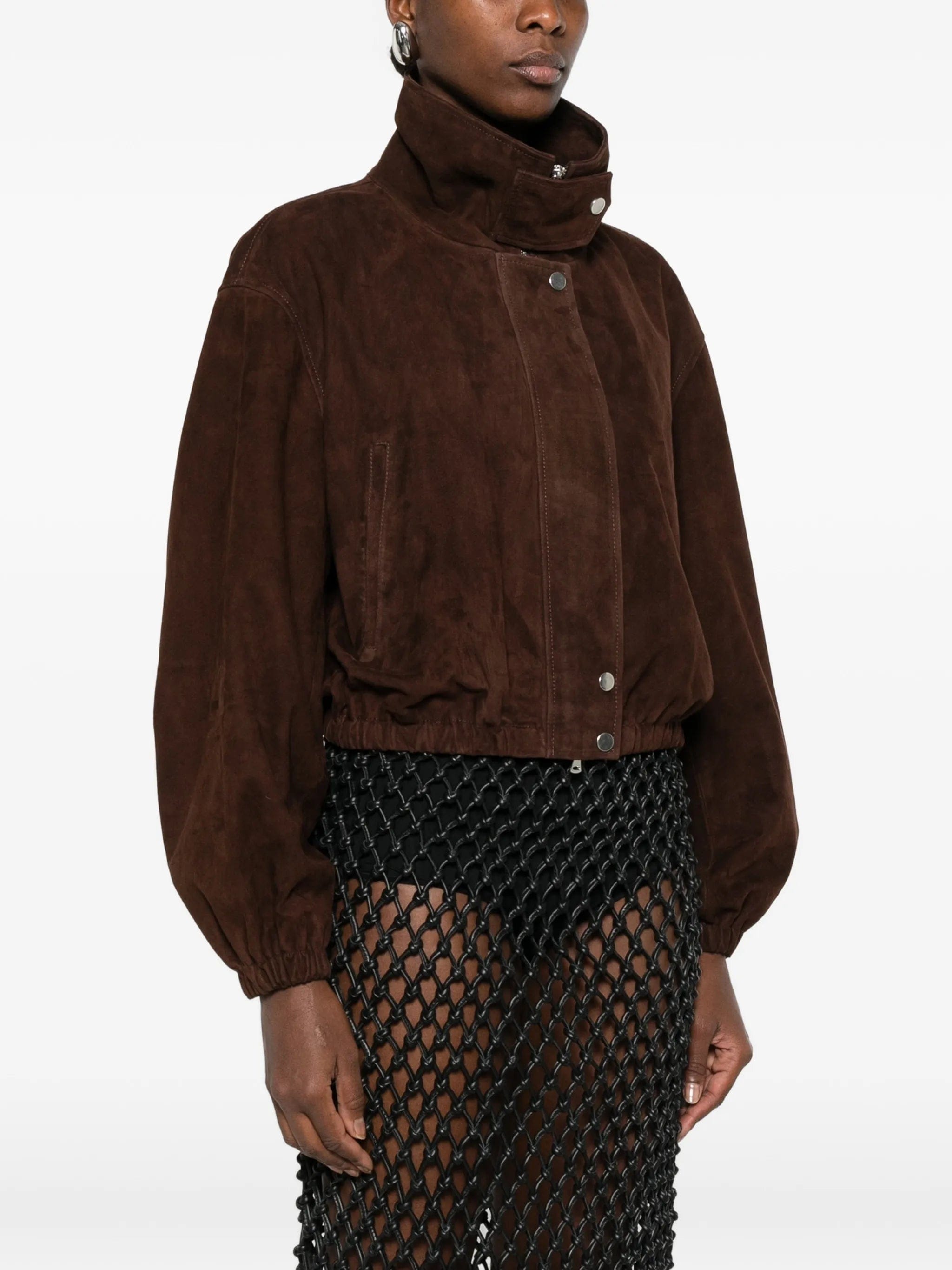Nour Hammour Pia suede jacket