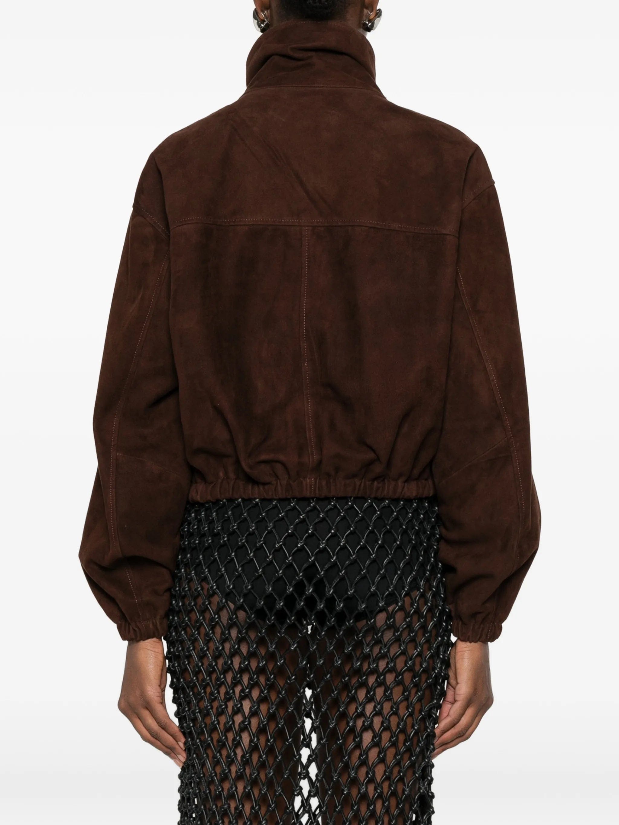 Nour Hammour Pia suede jacket