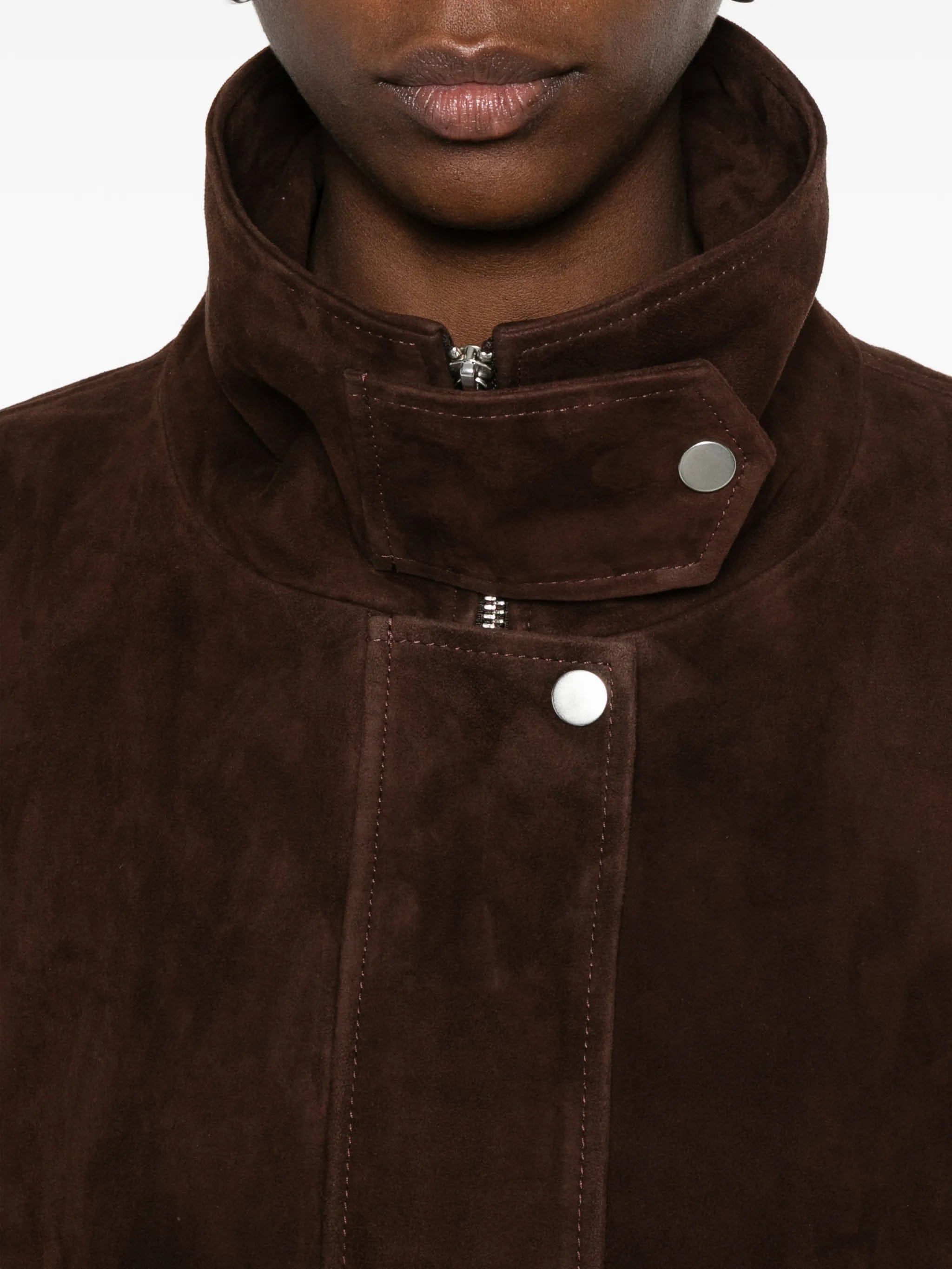 Nour Hammour Pia suede jacket