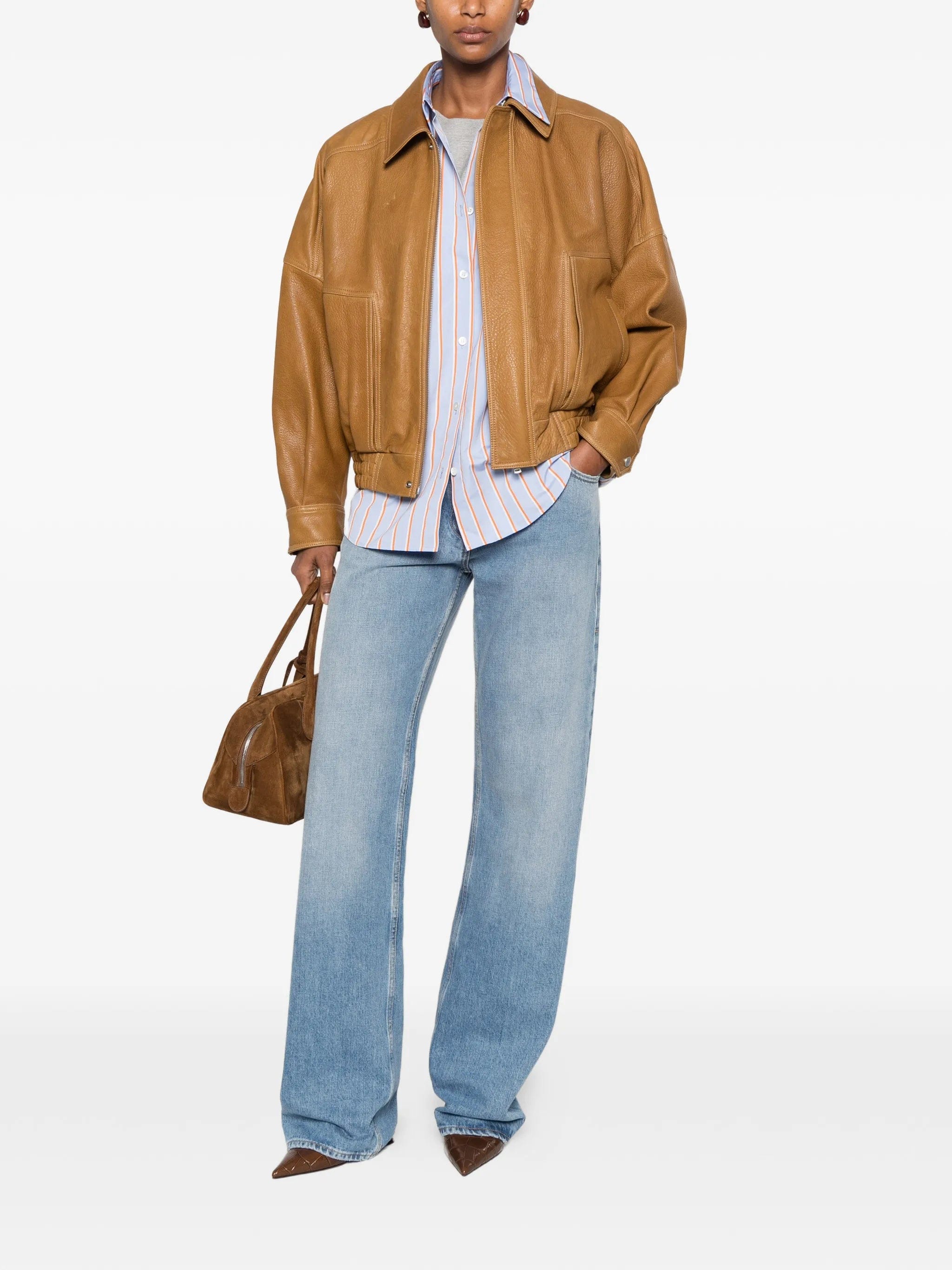Nour Hammour Dalma leather jacket