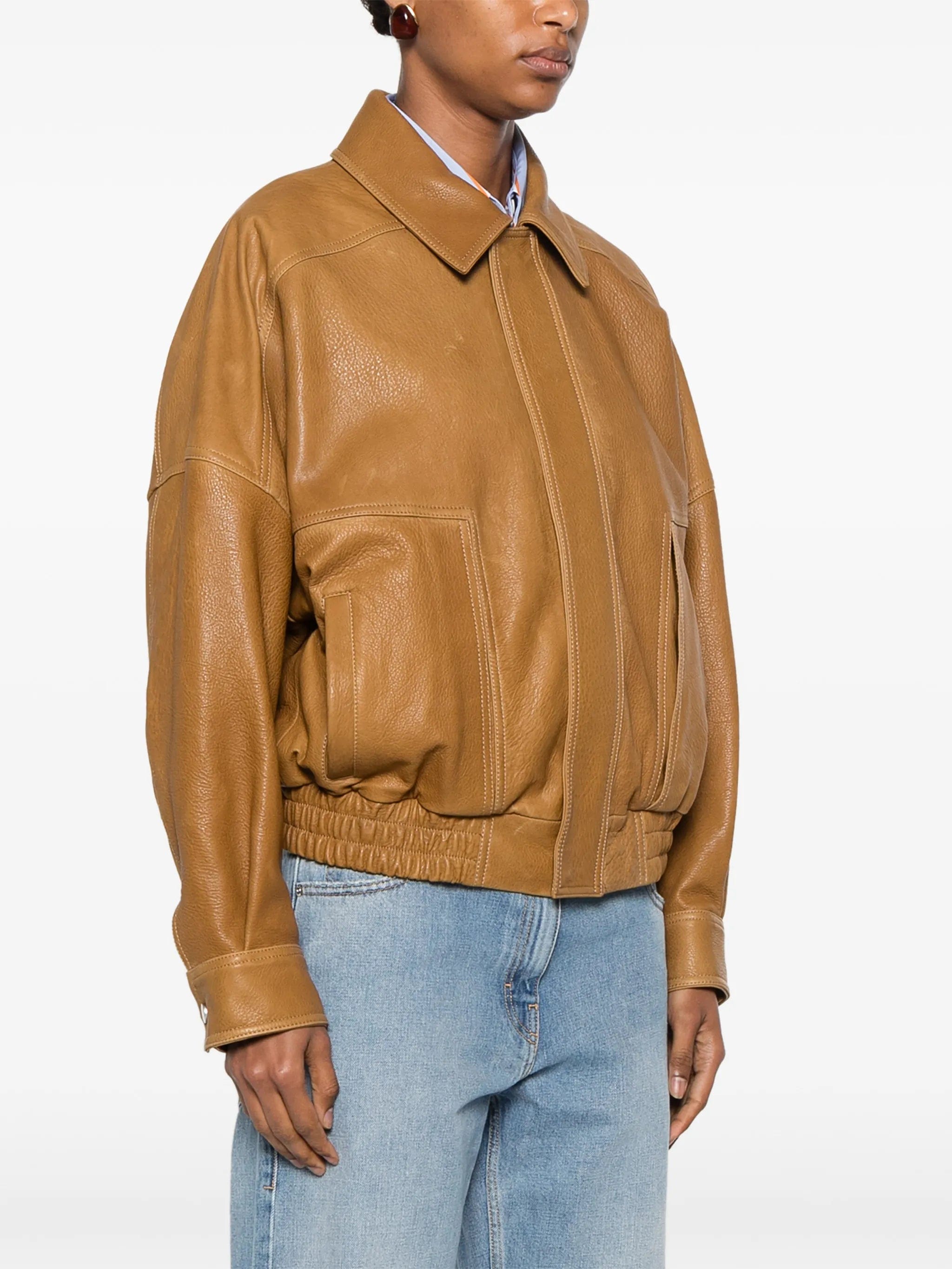 Nour Hammour Dalma leather jacket