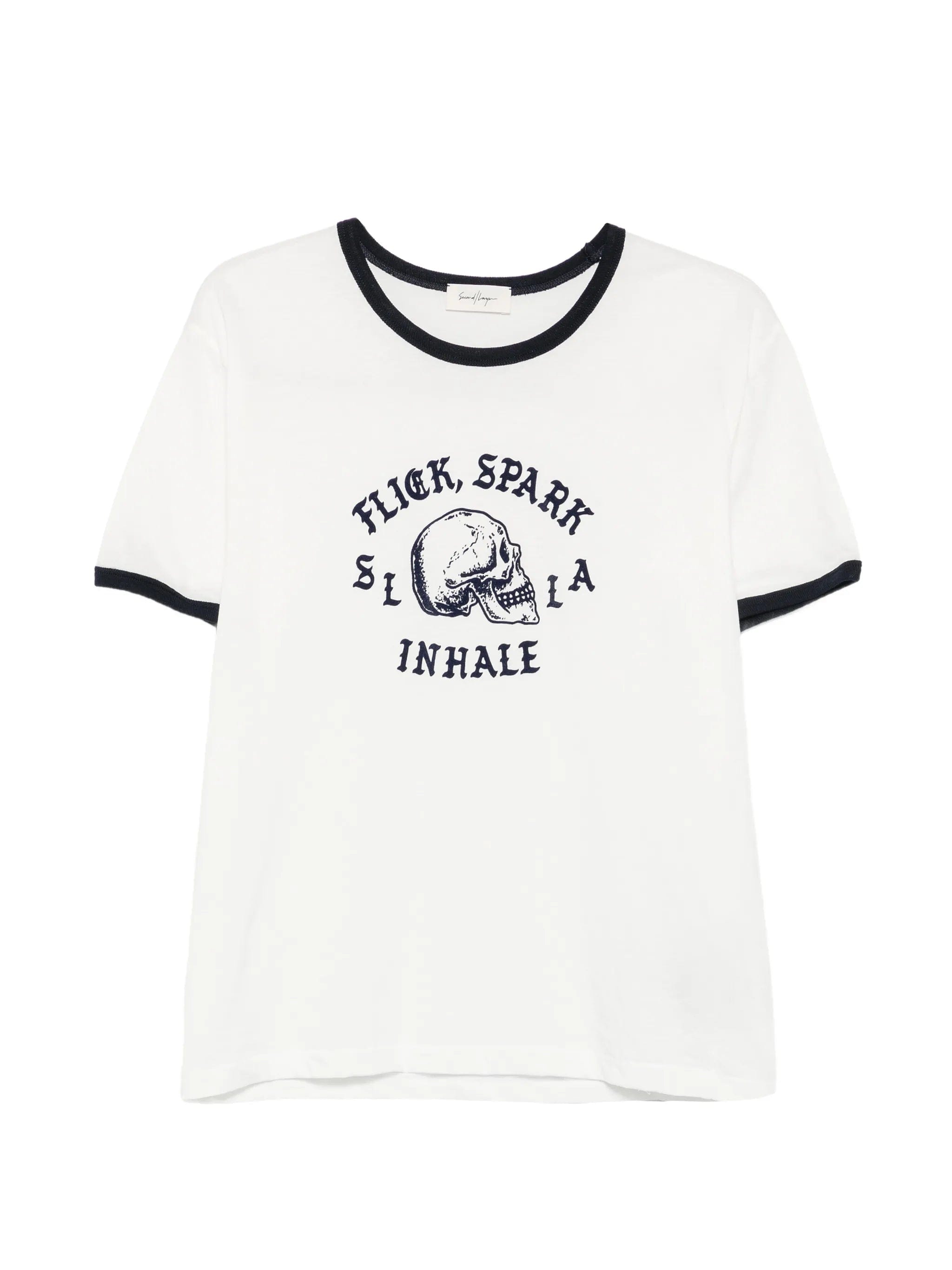 Second/layer Flick Spark Inhale ringer T - shirt