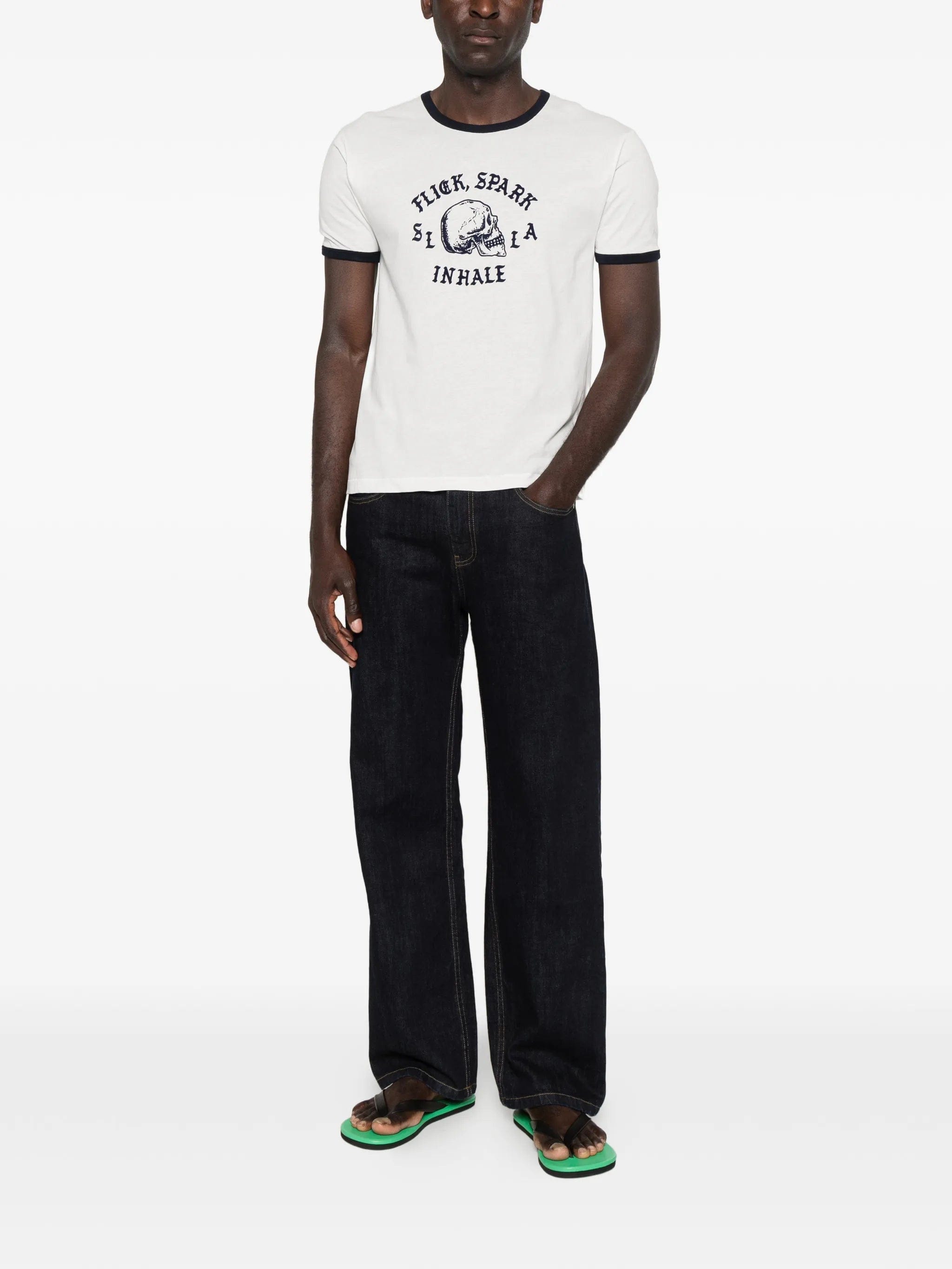 Second/layer Flick Spark Inhale ringer T - shirt