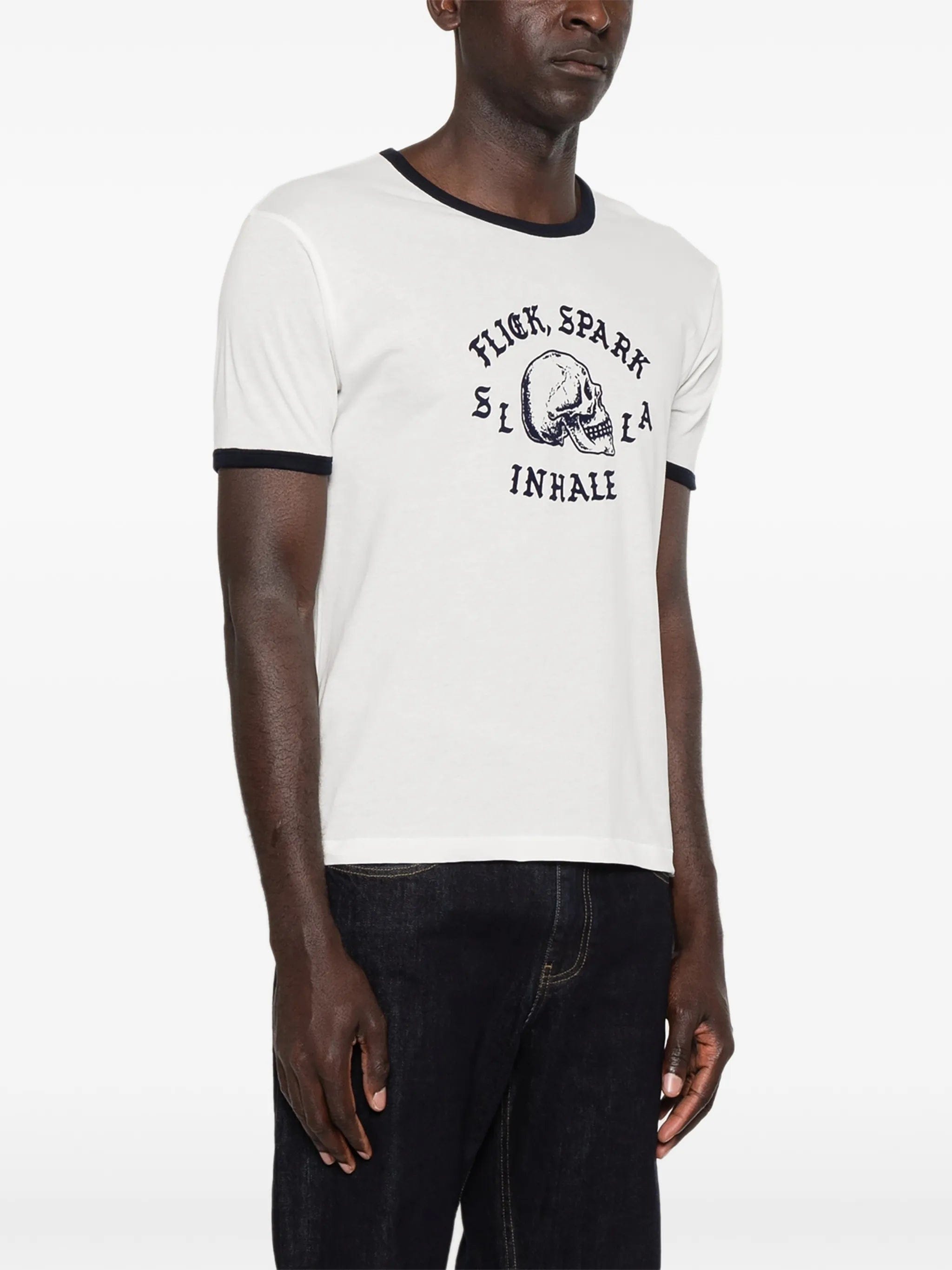 Second/layer Flick Spark Inhale ringer T - shirt