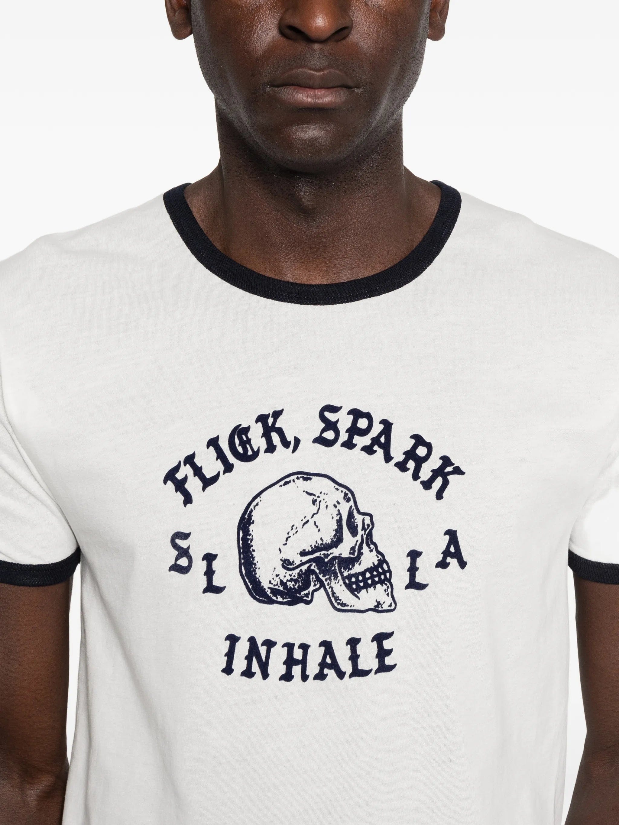 Second/layer Flick Spark Inhale ringer T - shirt