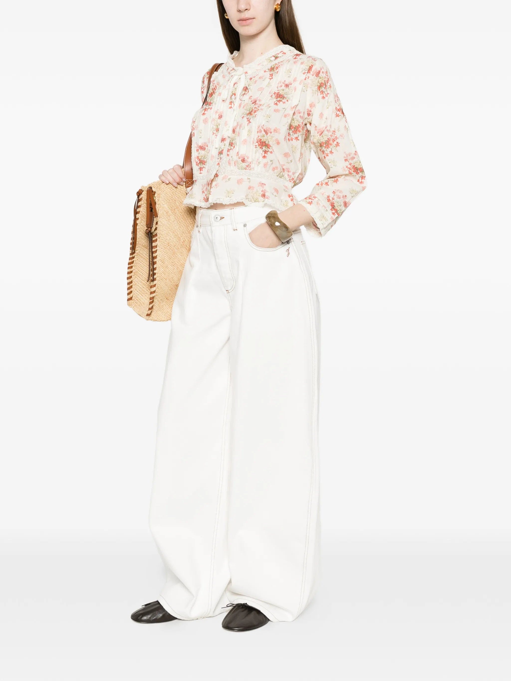 DÔEN Hillock lace blouse