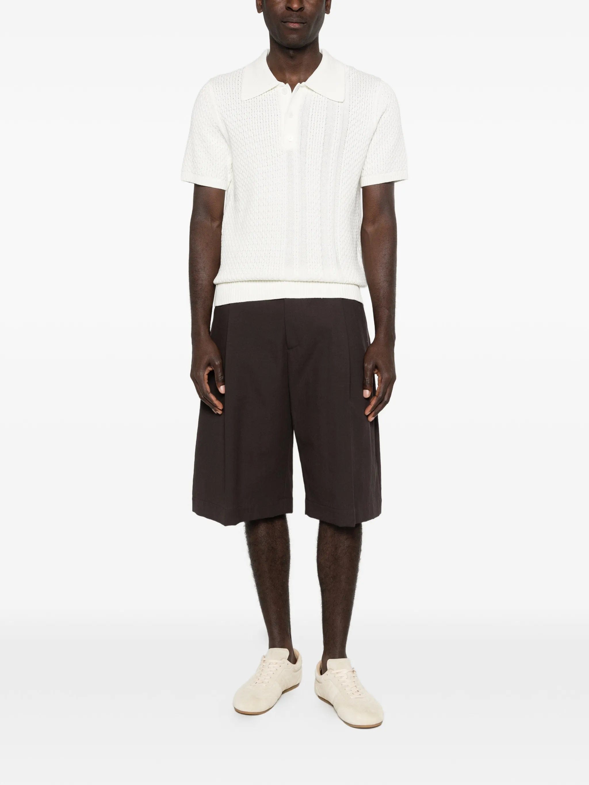 CHÉ textured polo shirt