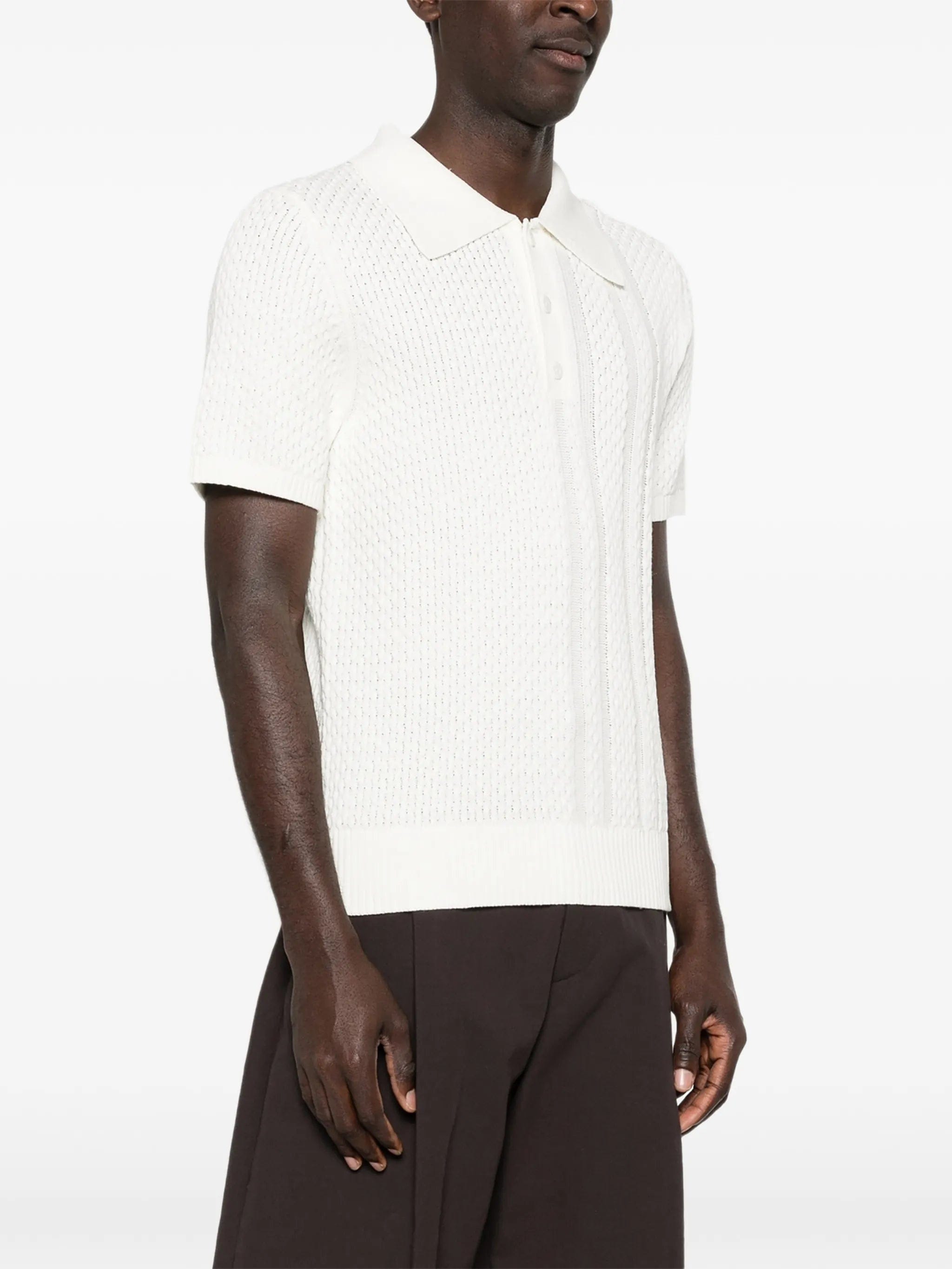 CHÉ textured polo shirt