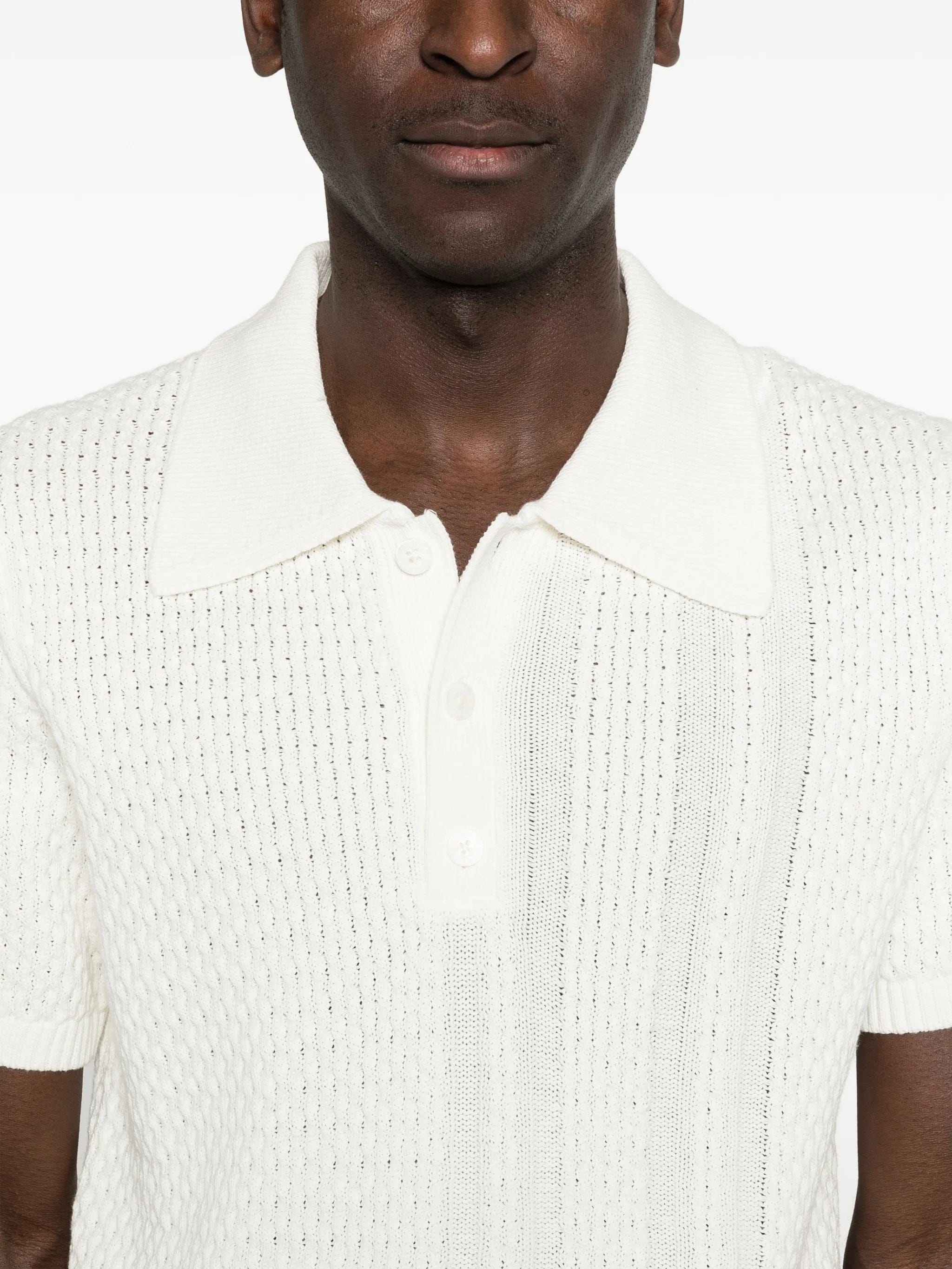 CHÉ textured polo shirt