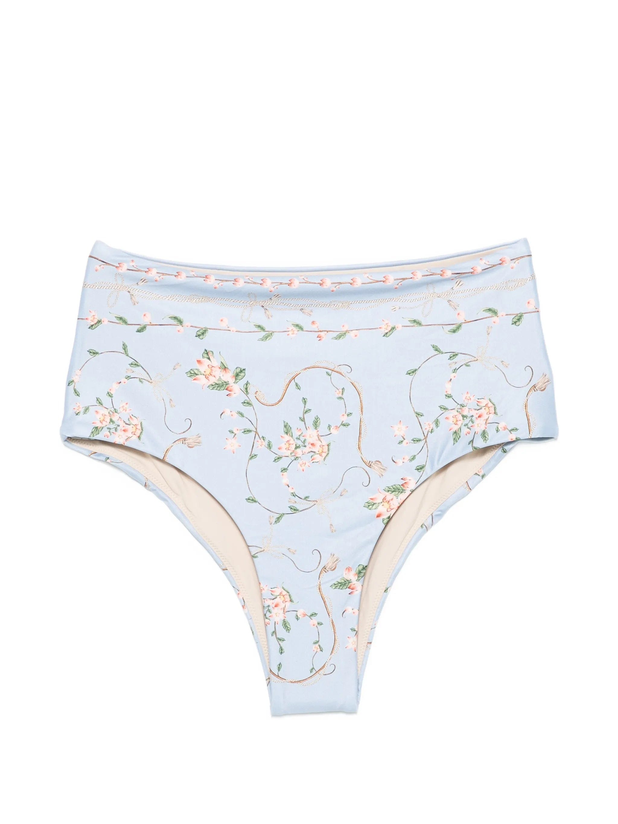 Agua by Agua Bendita Magenta Navegante floral - print bikini bottoms