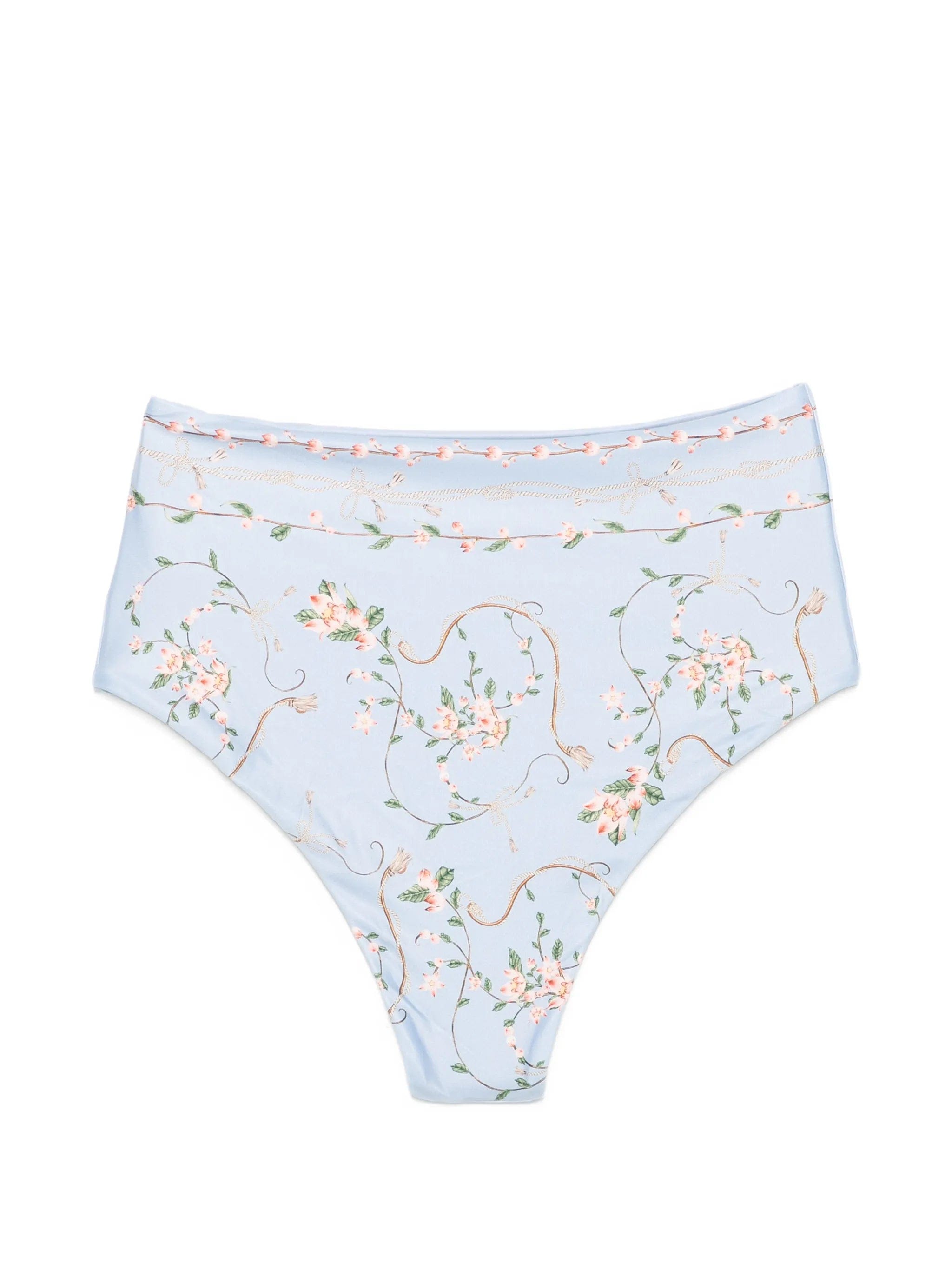 Agua by Agua Bendita Magenta Navegante floral - print bikini bottoms