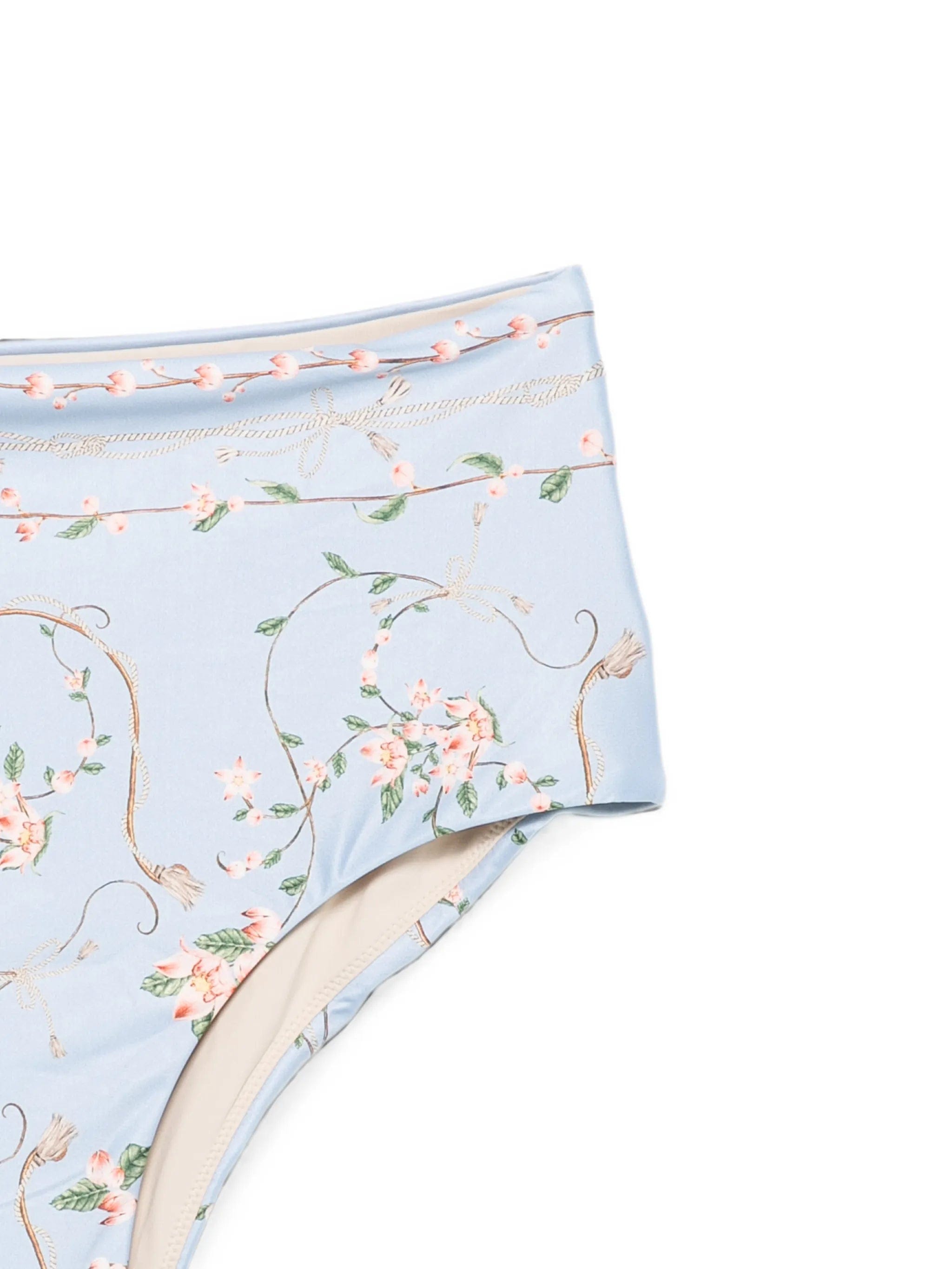 Agua by Agua Bendita Magenta Navegante floral - print bikini bottoms