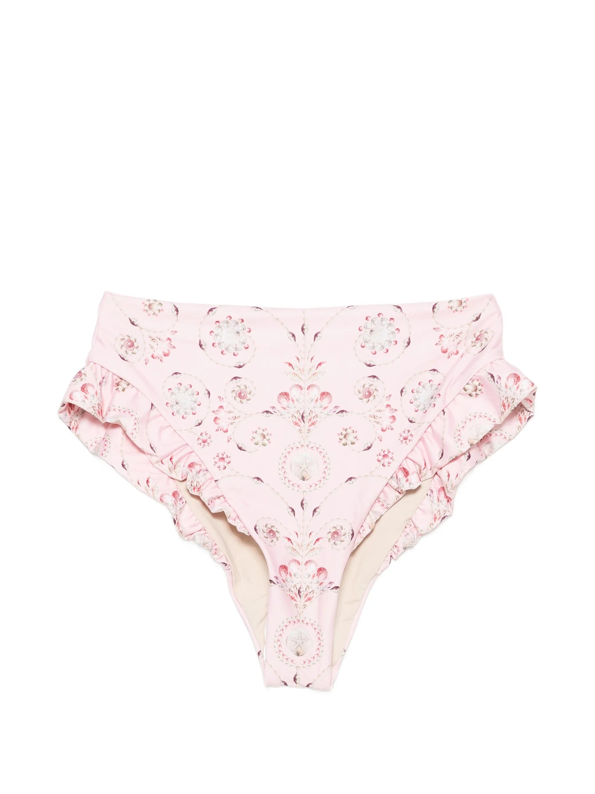 Agua by Agua Bendita Jengibre Playa ruffled bikini bottoms
