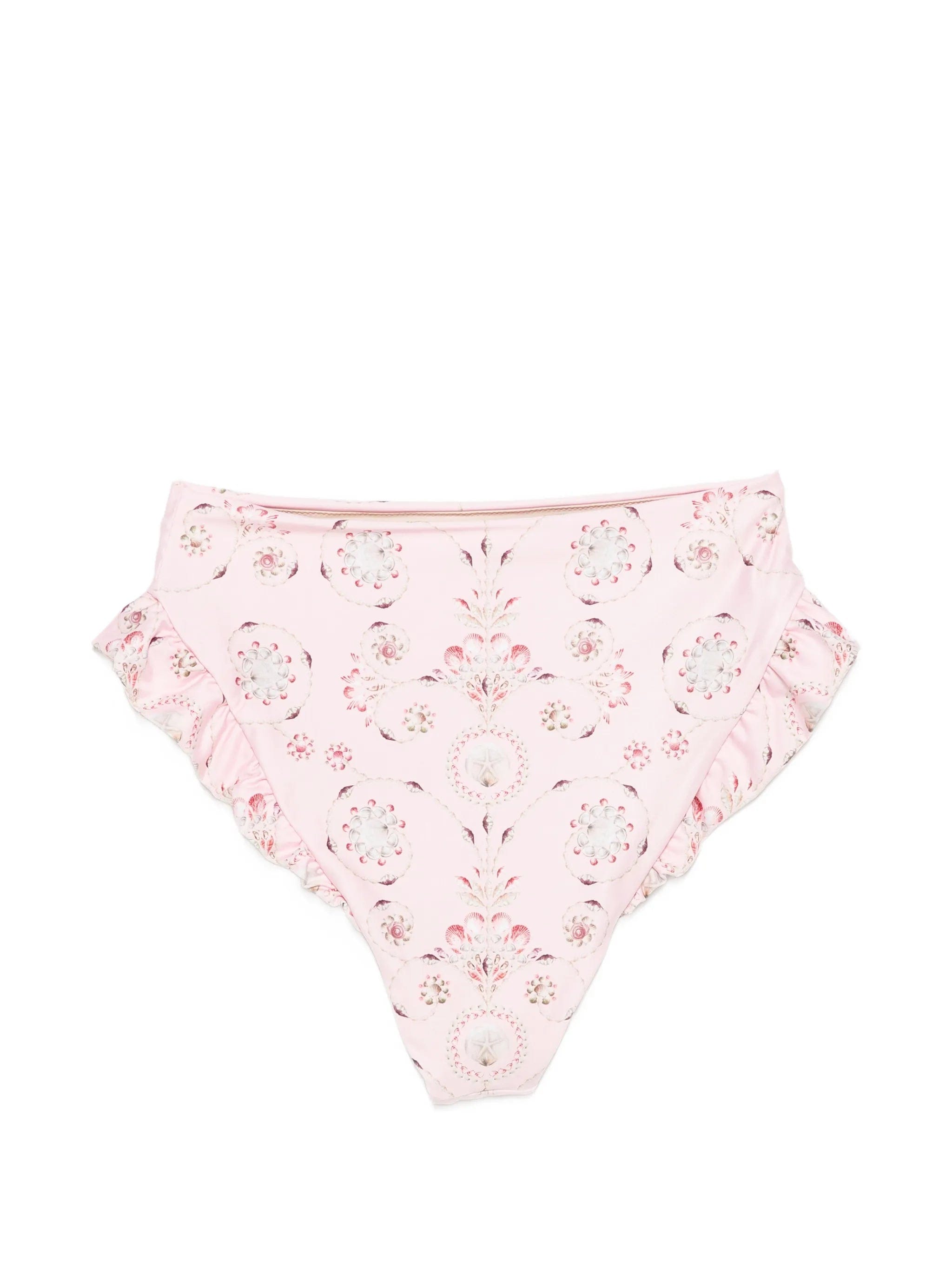 Agua by Agua Bendita Jengibre Playa ruffled bikini bottoms