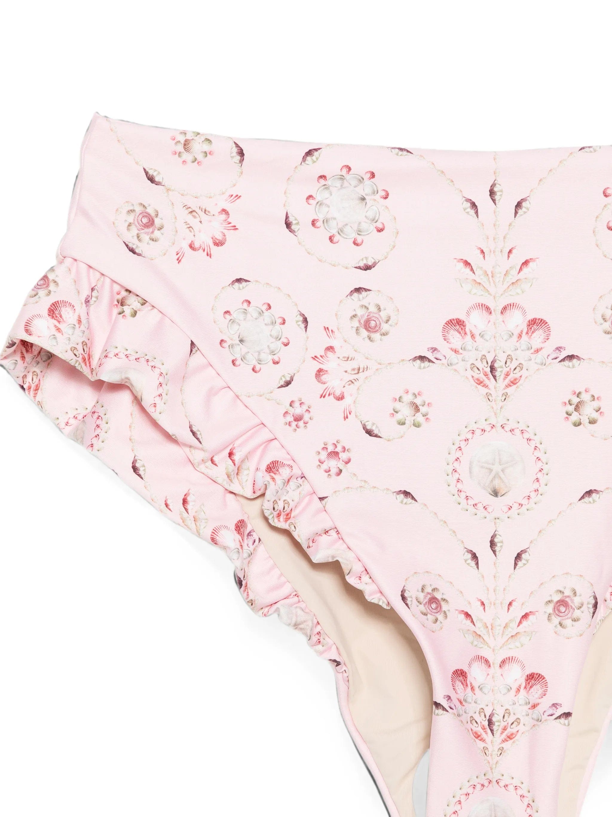Agua by Agua Bendita Jengibre Playa ruffled bikini bottoms