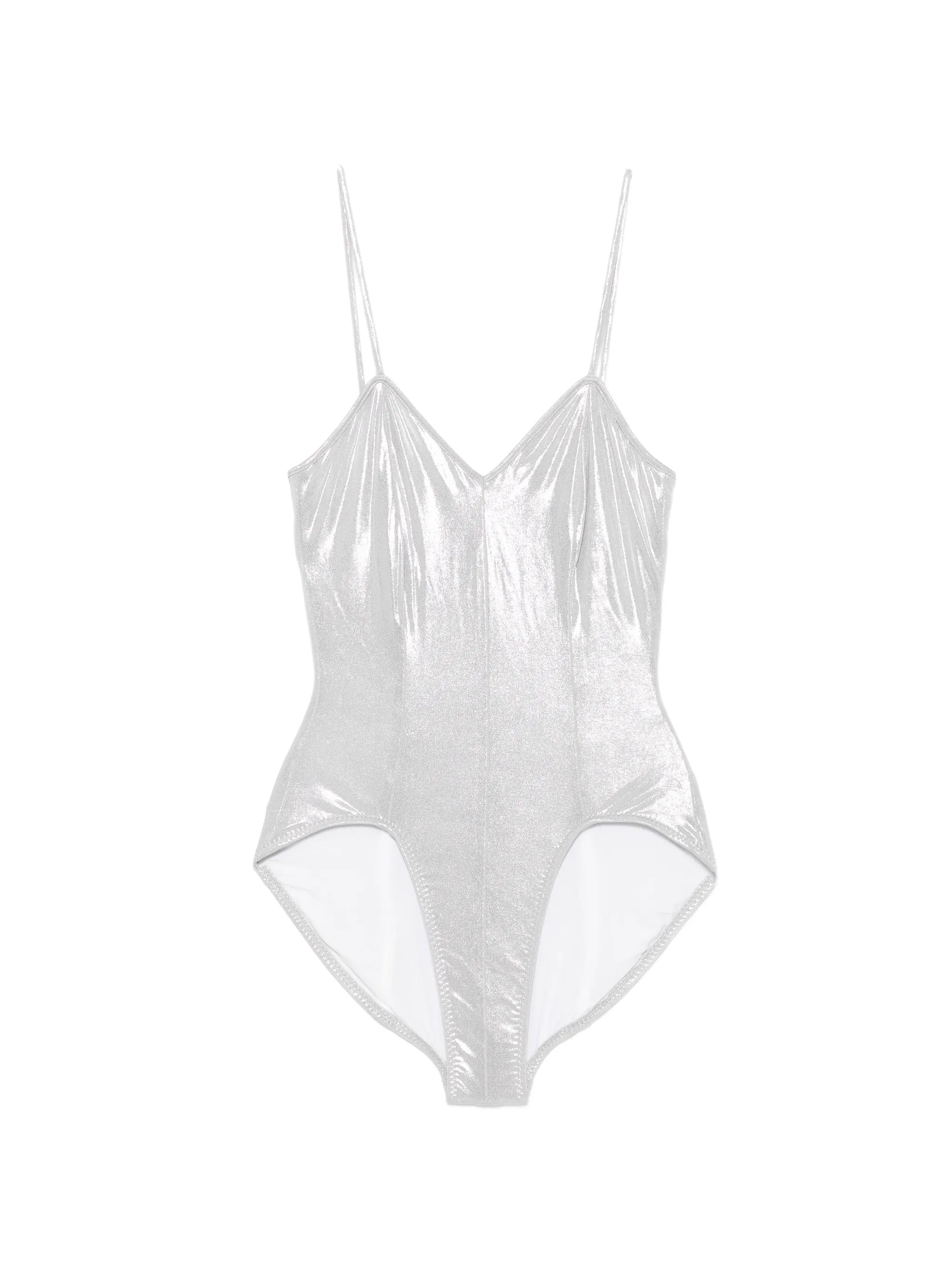 Norma Kamali Wonderwoman Mio metallic swimsuit