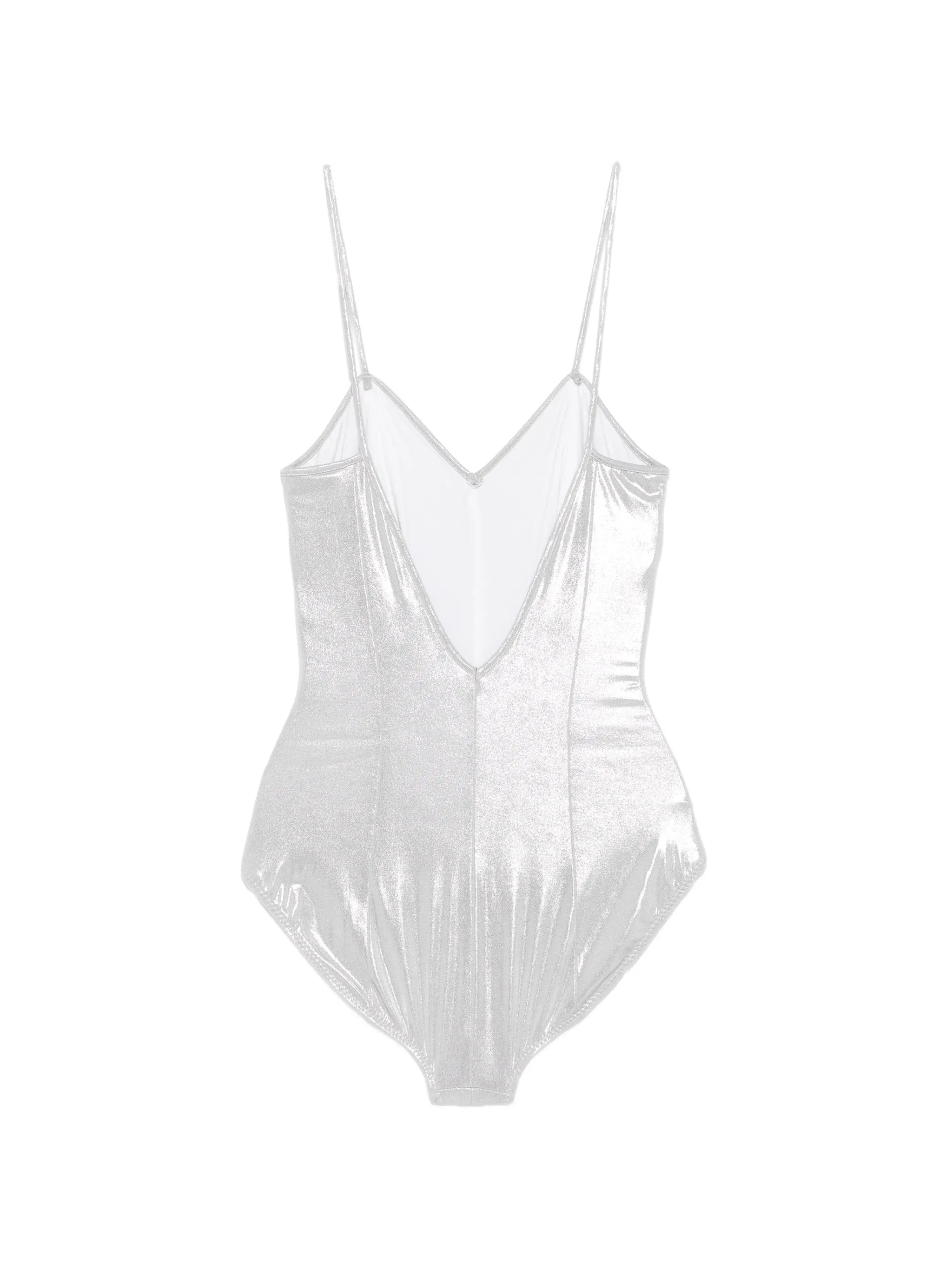 Norma Kamali Wonderwoman Mio metallic swimsuit