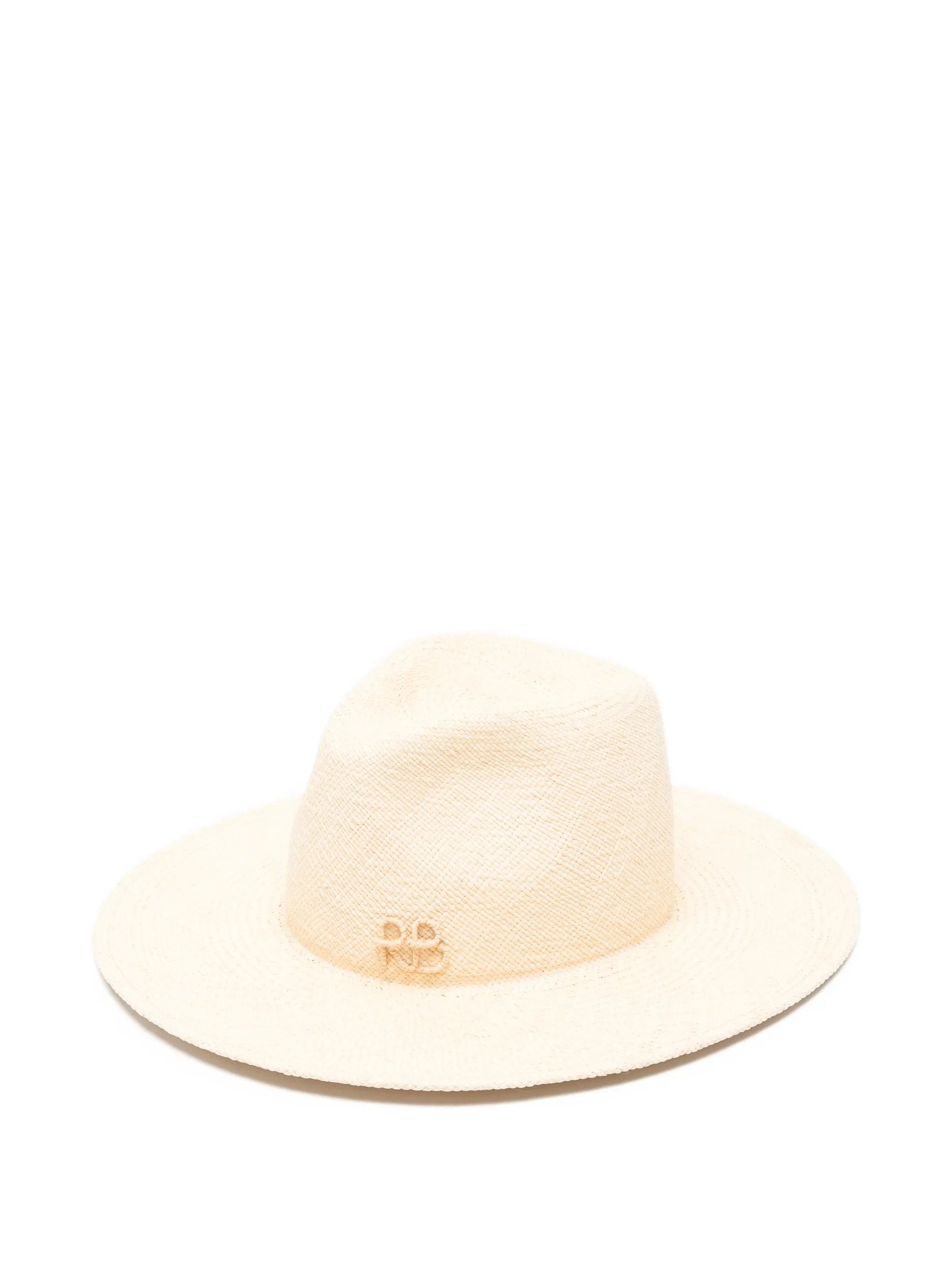Ruslan Baginskiy pearl - chain straw fedora hat