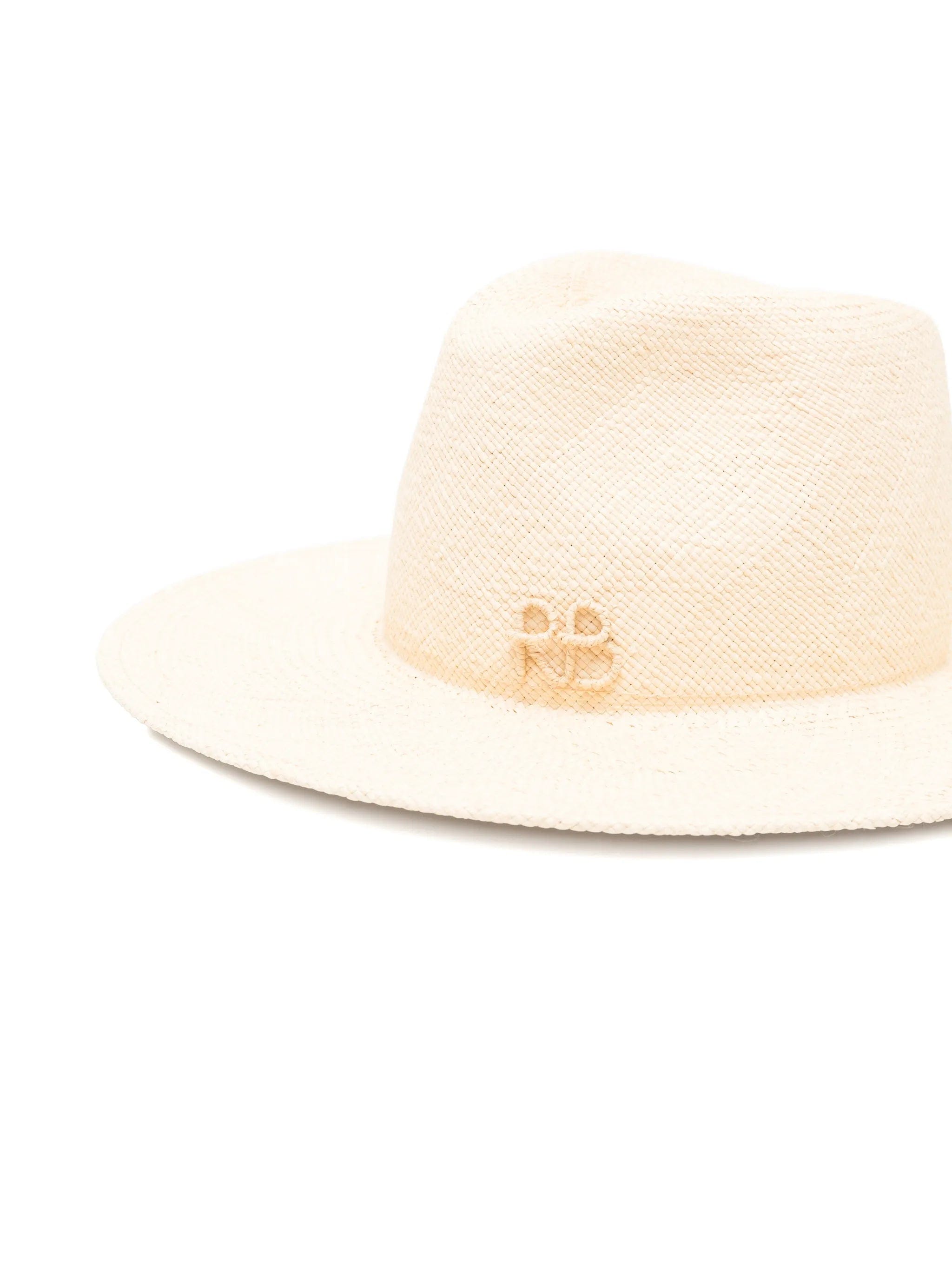 Ruslan Baginskiy pearl - chain straw fedora hat