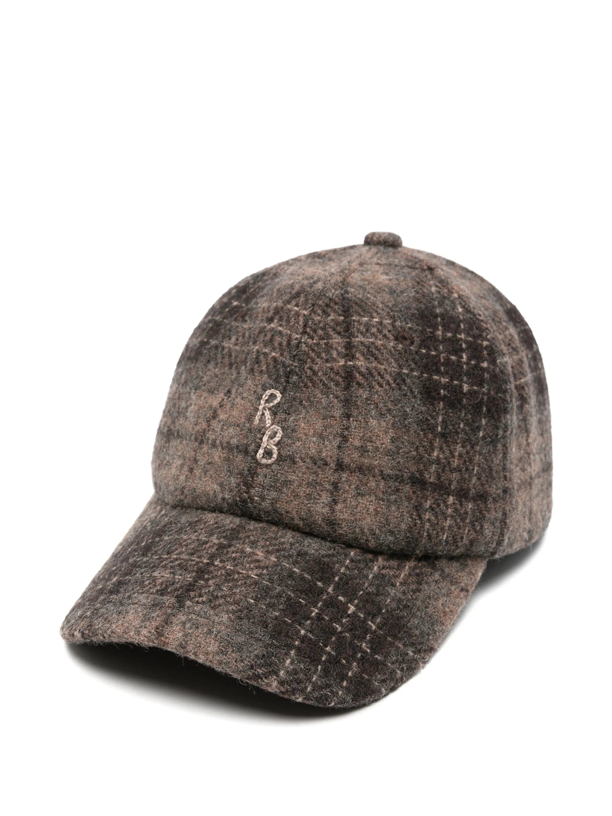 Ruslan Baginskiy check - pattern monogram - embroidered baseball cap