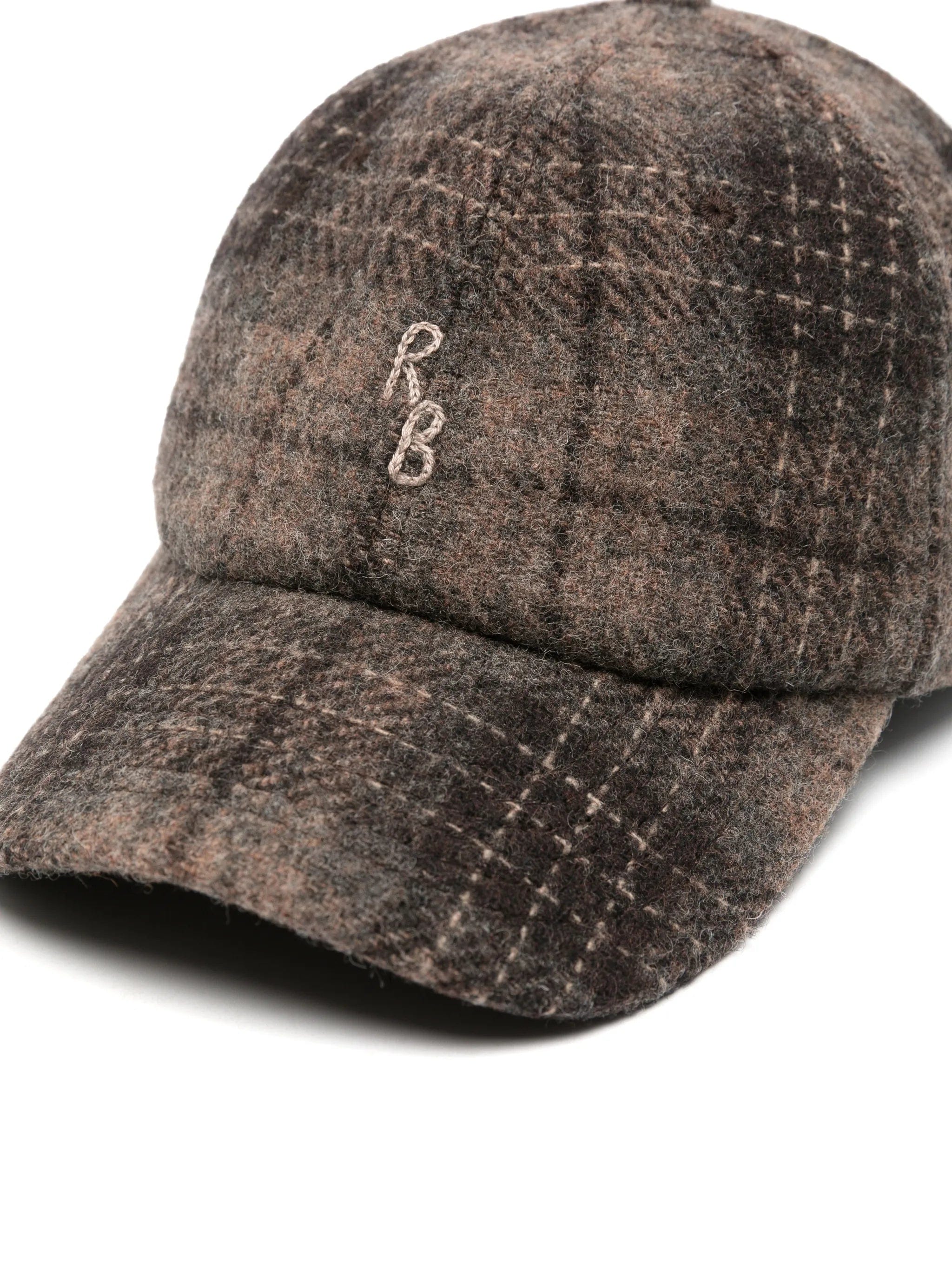 Ruslan Baginskiy check - pattern monogram - embroidered baseball cap