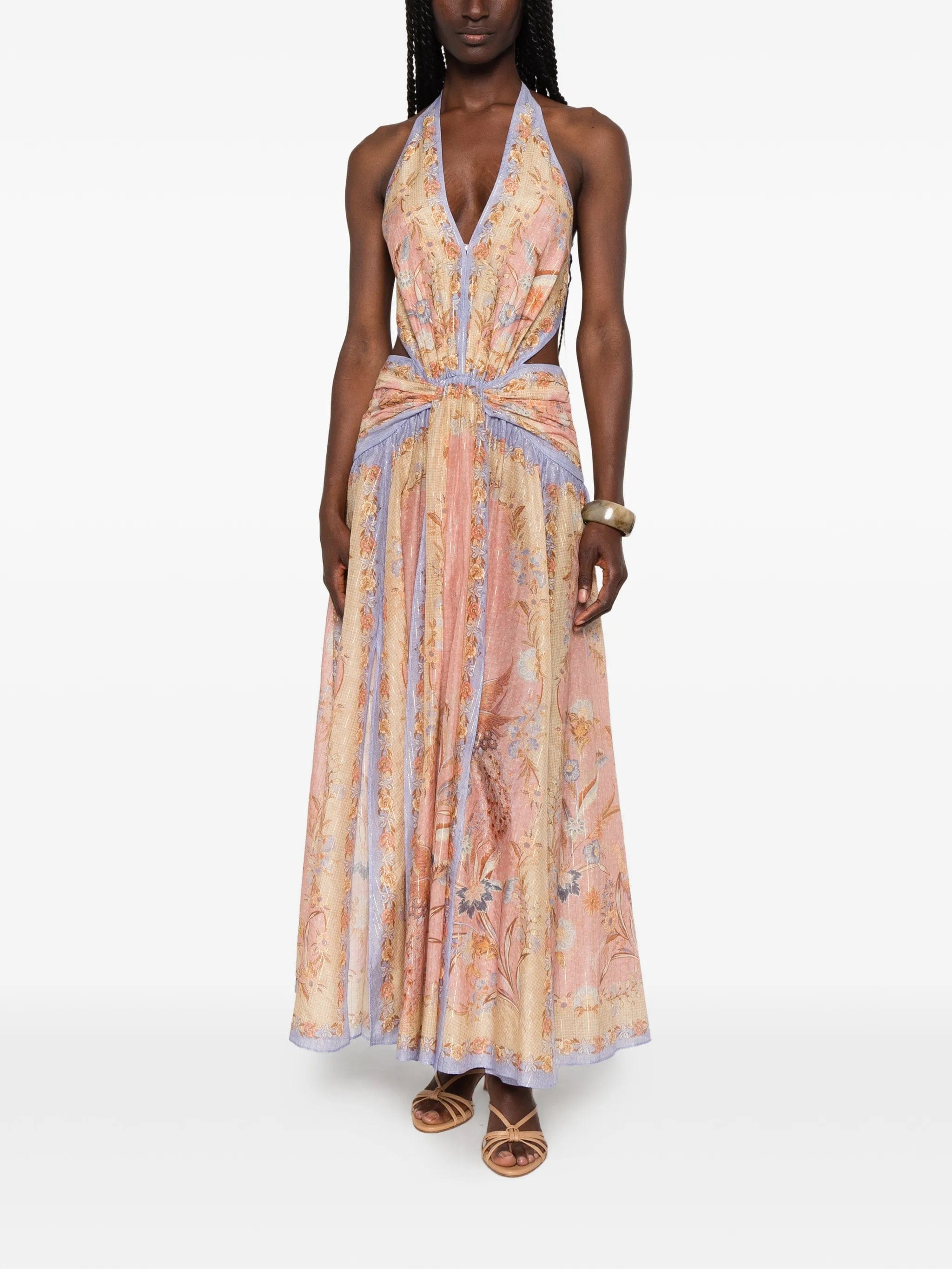 Zimmermann Indra plunge - neck maxi dress