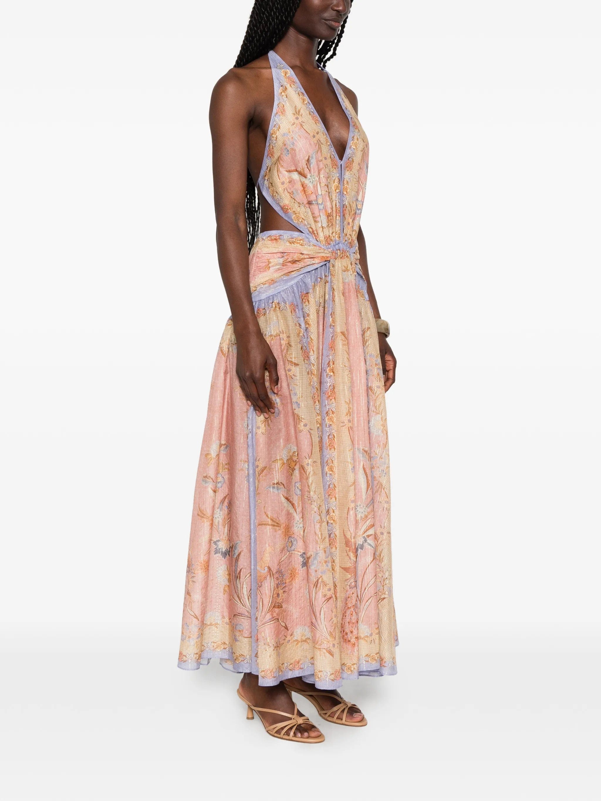 Zimmermann Indra plunge - neck maxi dress