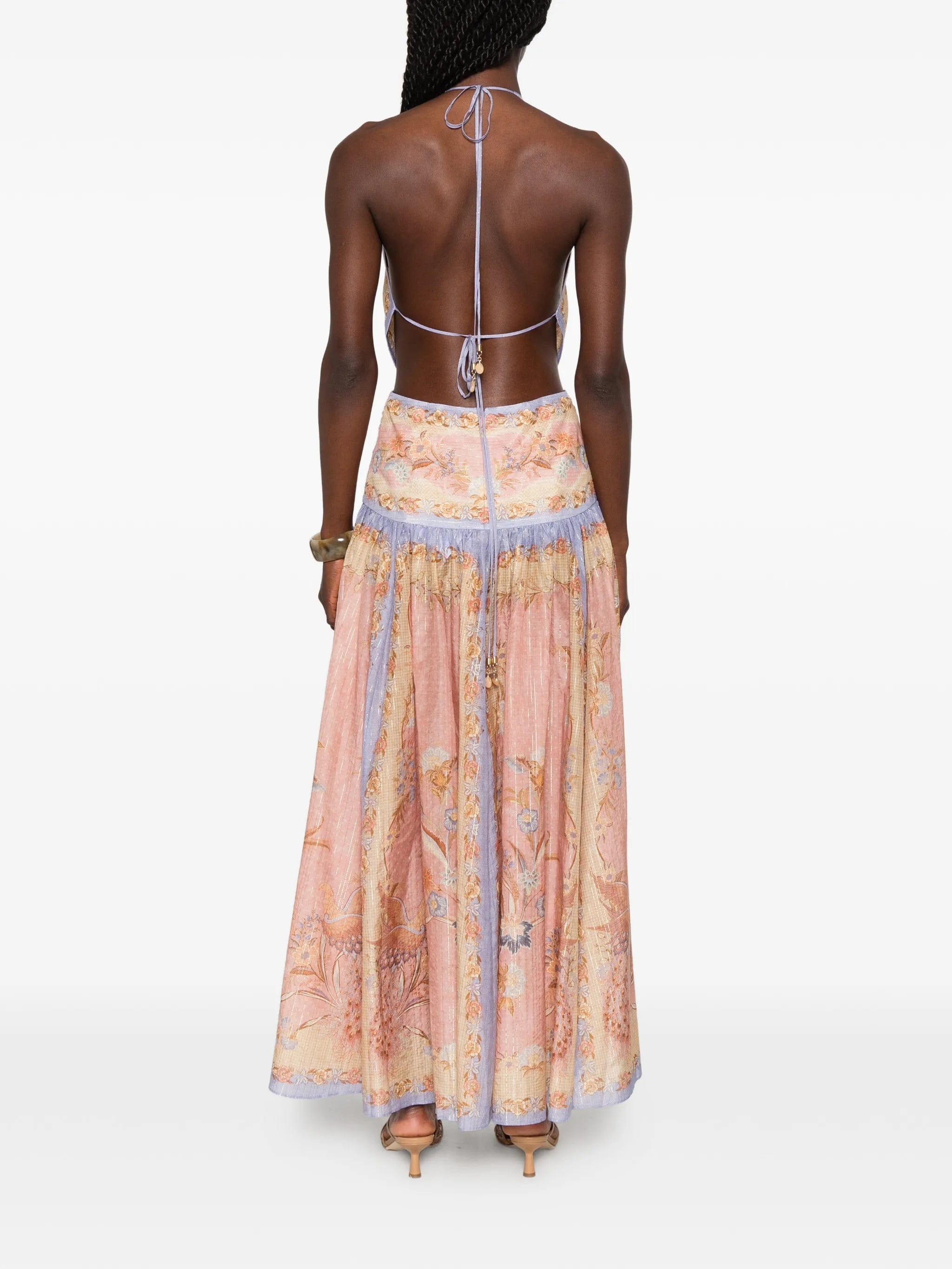 Zimmermann Indra plunge - neck maxi dress