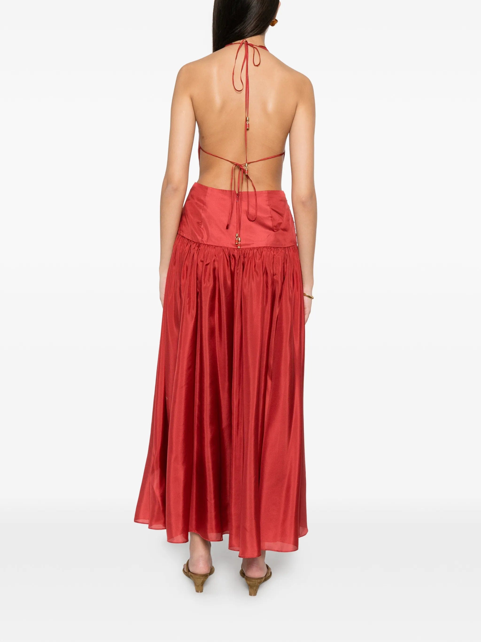 Zimmermann Indra plunge - neck dress