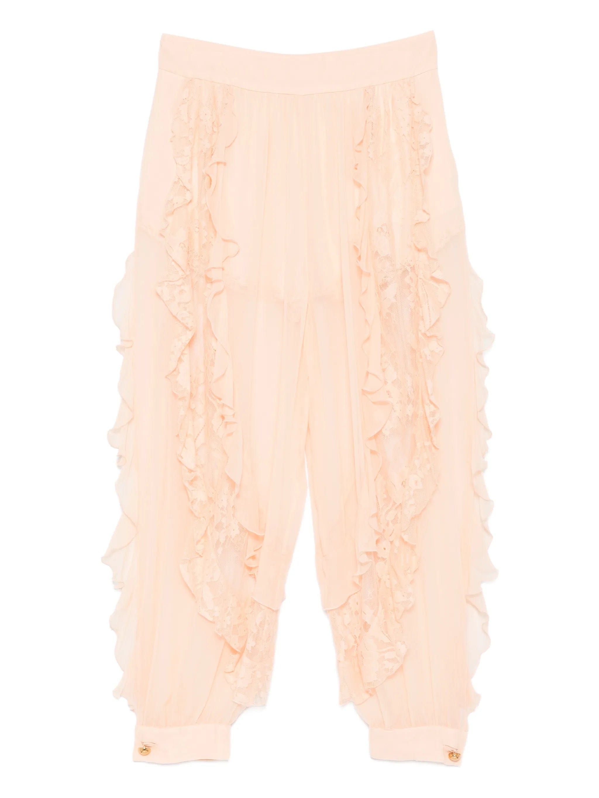 Zimmermann Rebellion ruffled lace trousers