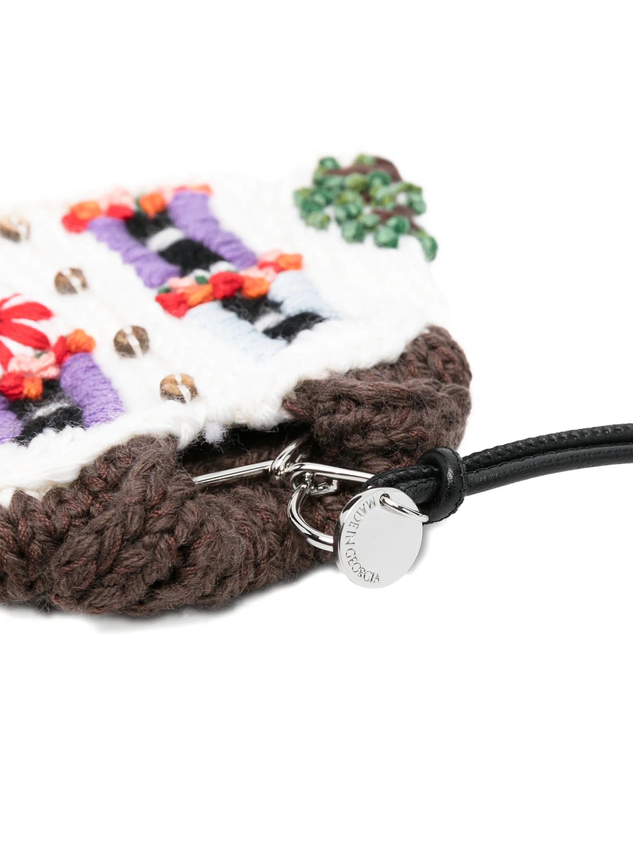 JW Anderson knitted house charm keyring
