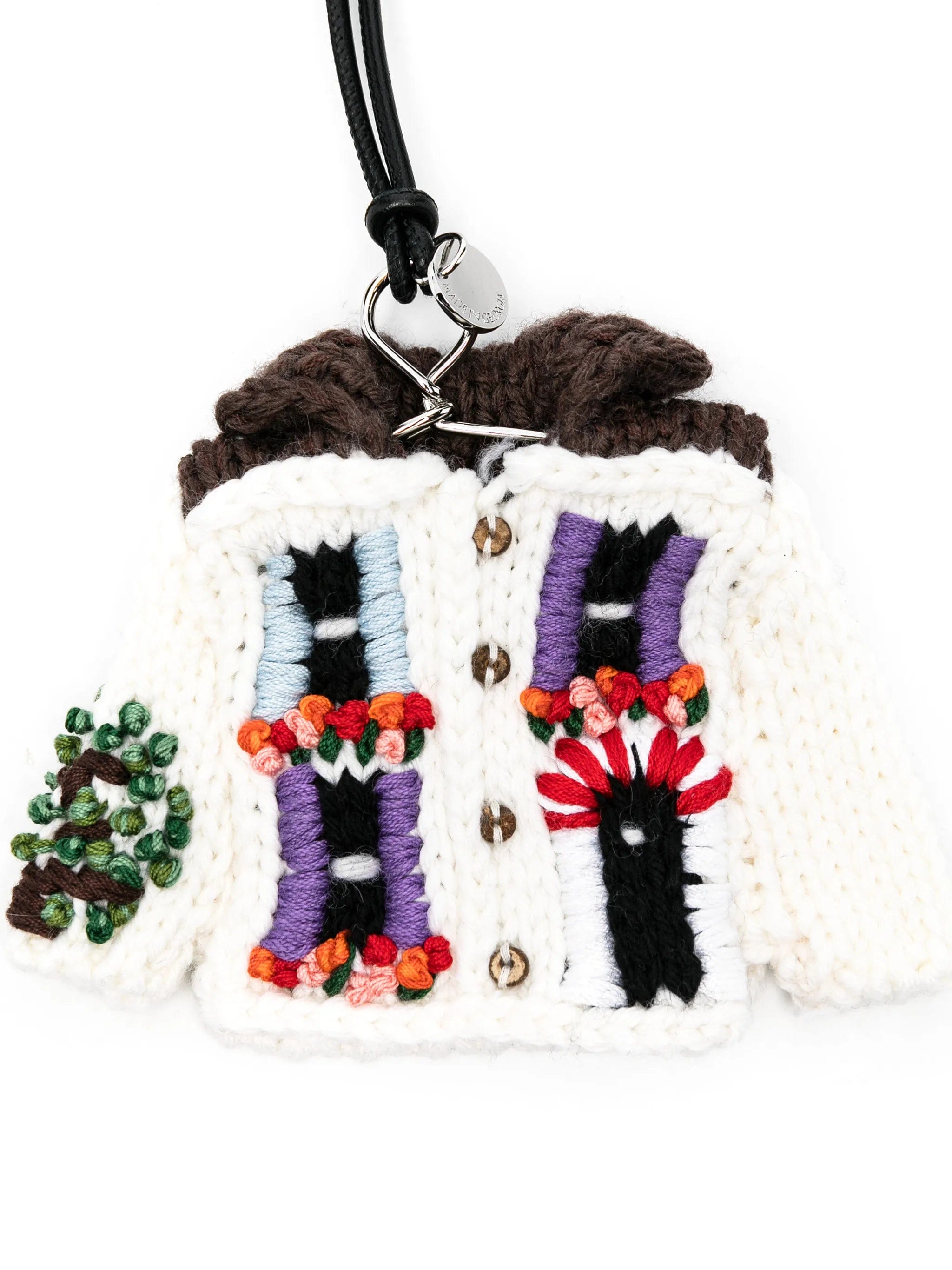JW Anderson knitted house charm keyring