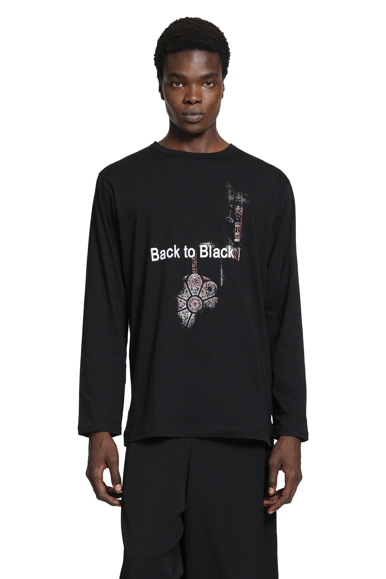 YOHJI Yamamoto Graphic Long Sleeve T - Shirt