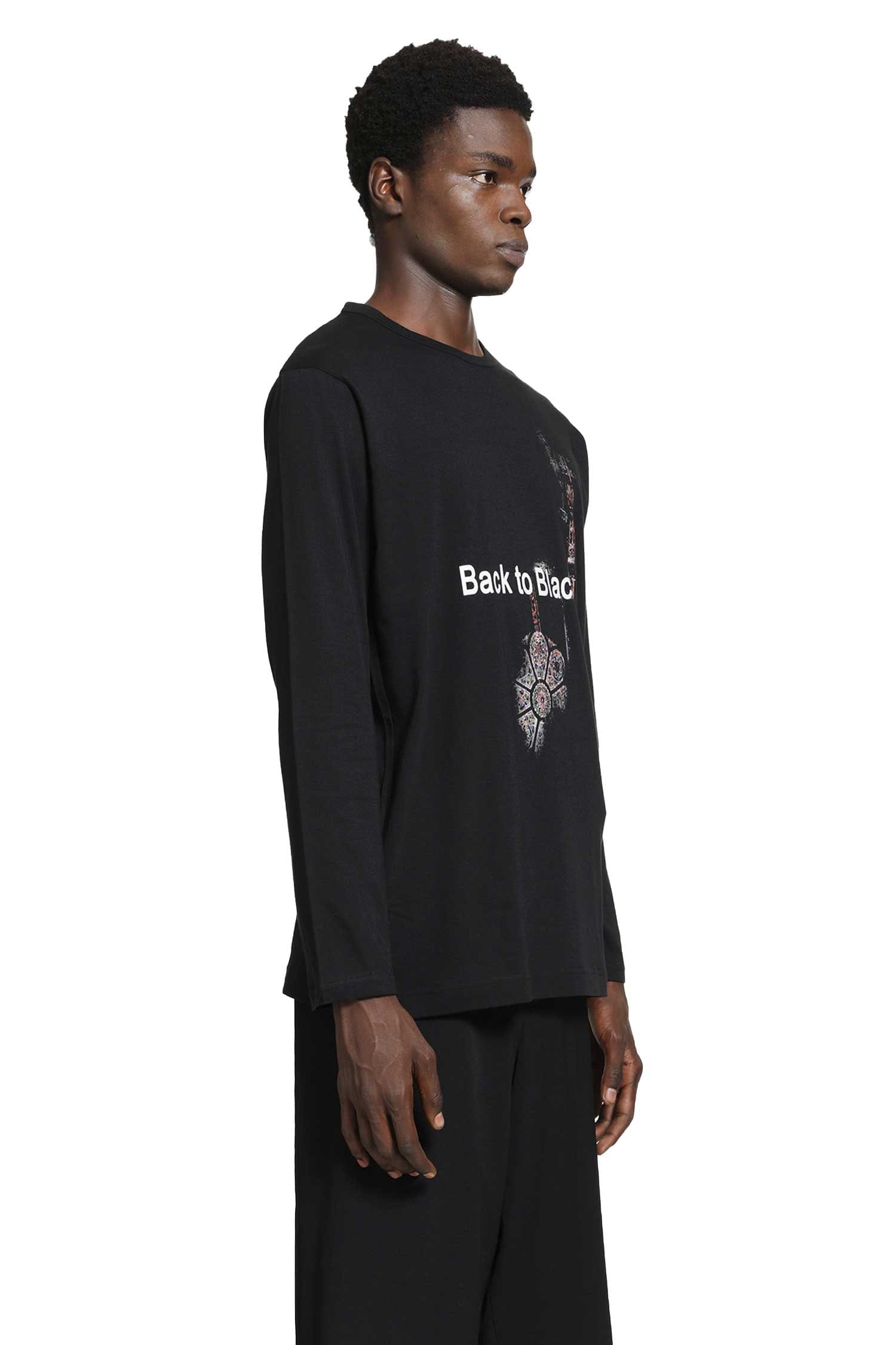 YOHJI Yamamoto Graphic Long Sleeve T - Shirt