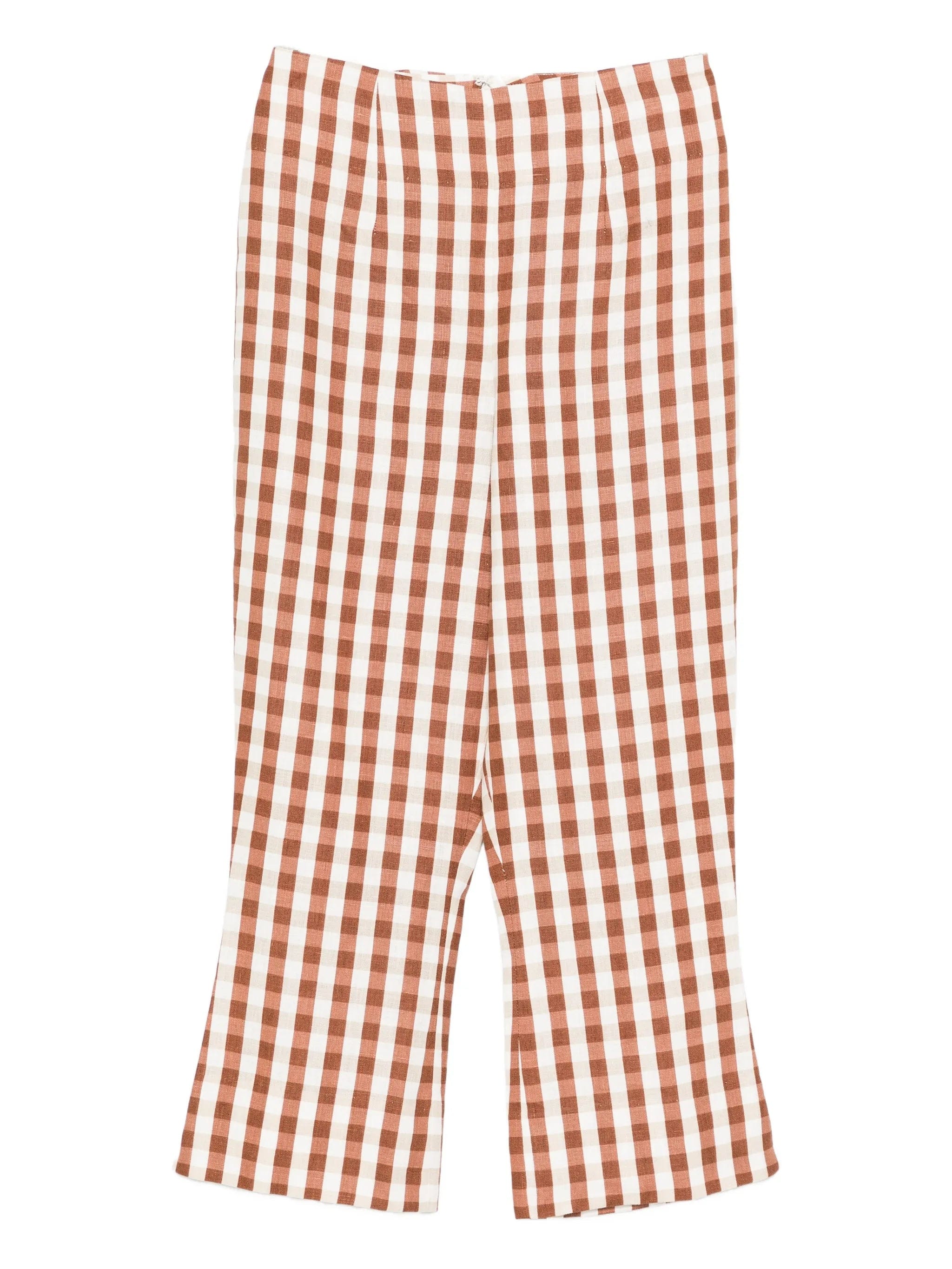 Faithfull Gingham pattern trousers