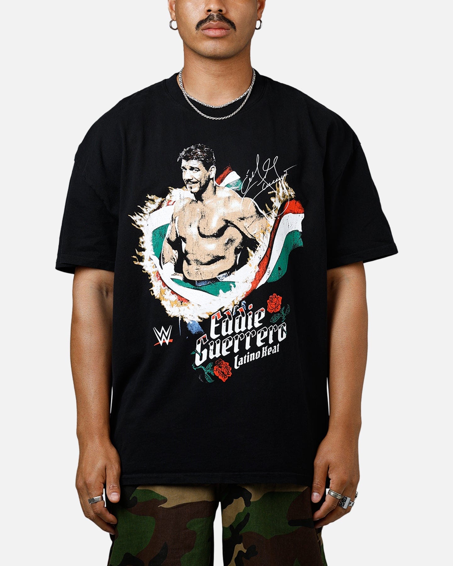 Vintage Culture Kings x WWE Eddie Guerrero Ruthless Aggression Vintage T - Shirt Black