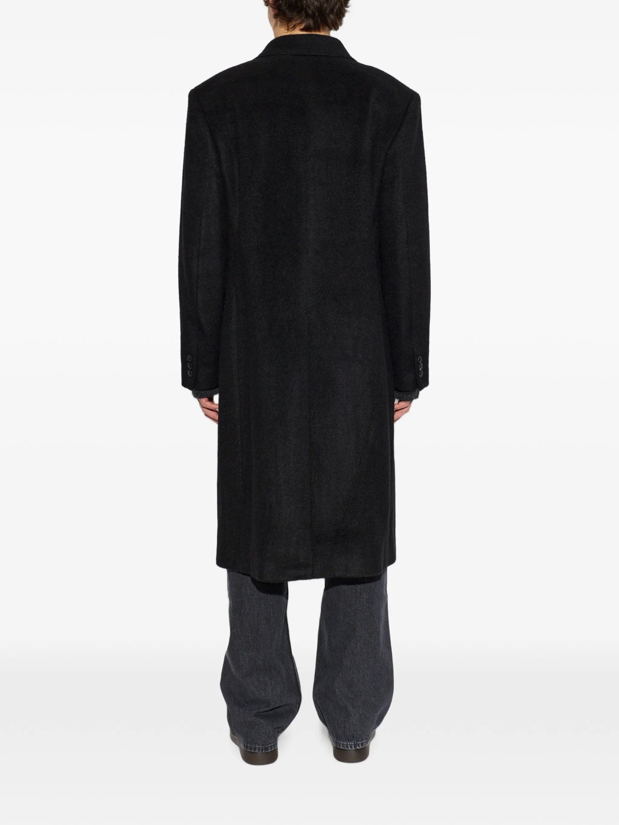 OUR Legacy double - breasted hairy - wool coat