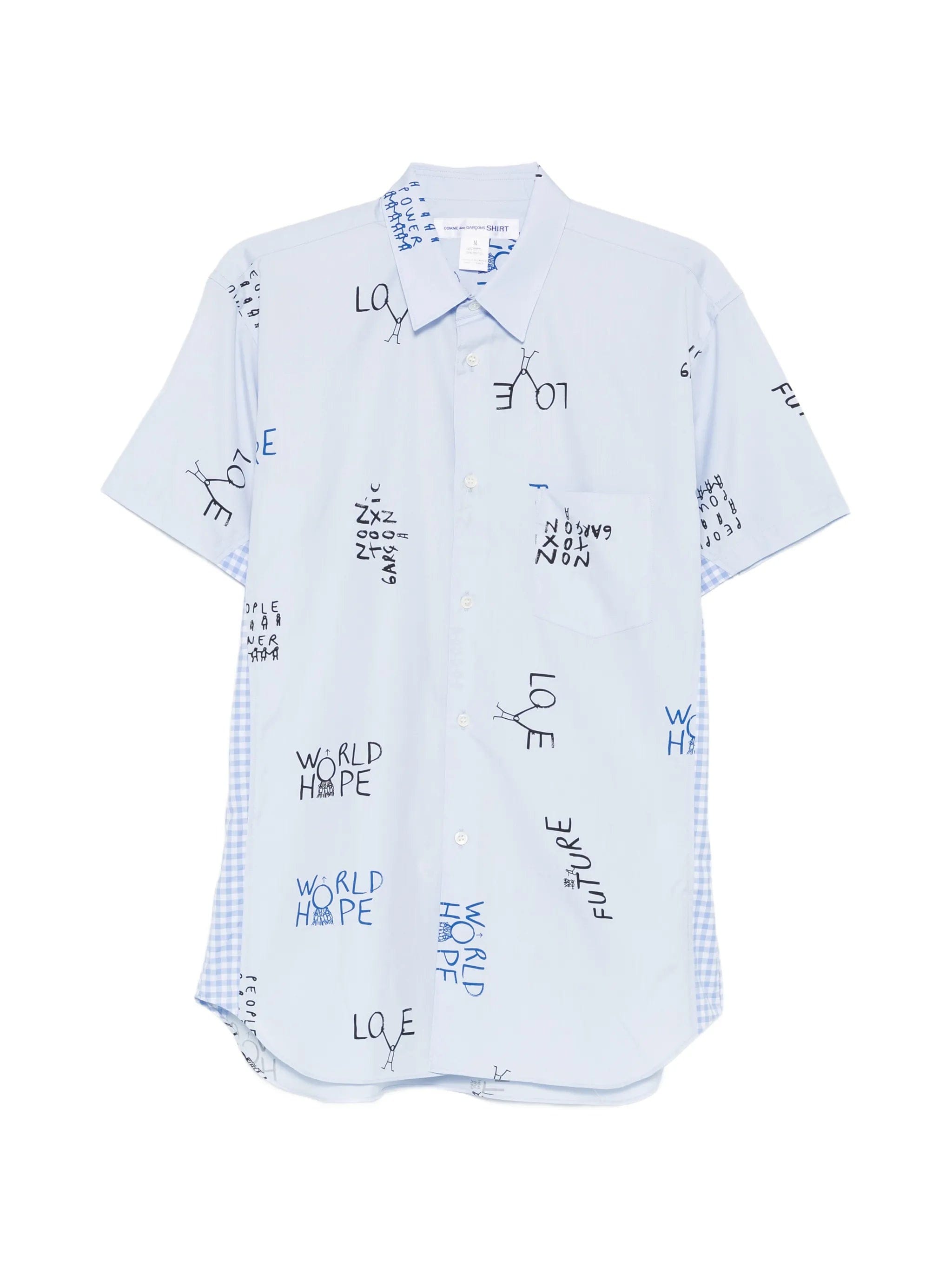 Comme des Garçons Shirt gingham - panel shirt