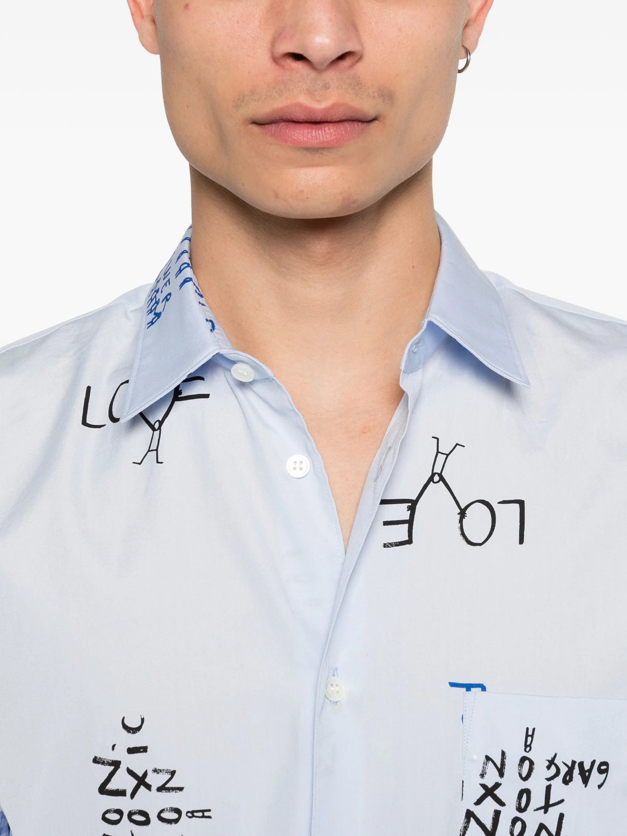 Comme des Garçons Shirt gingham - panel shirt