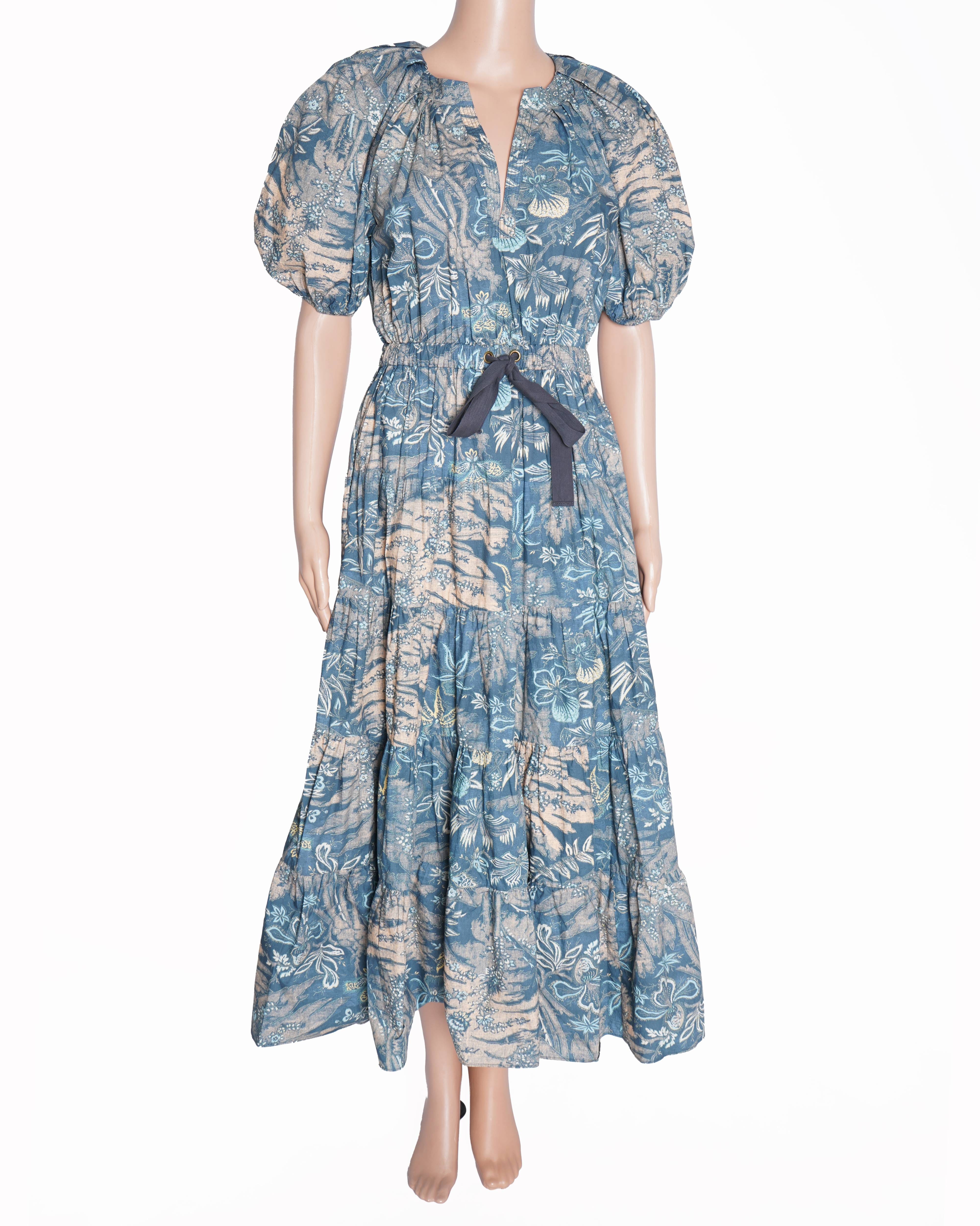 Ulla Johnson Printed Puff Sleeve Dress