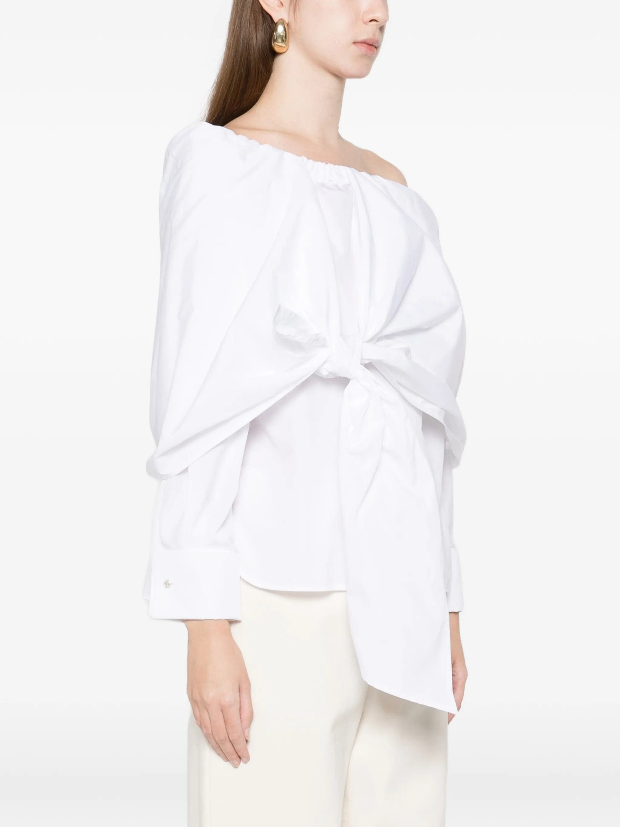 Max Mara Curvone bow - detail shirt